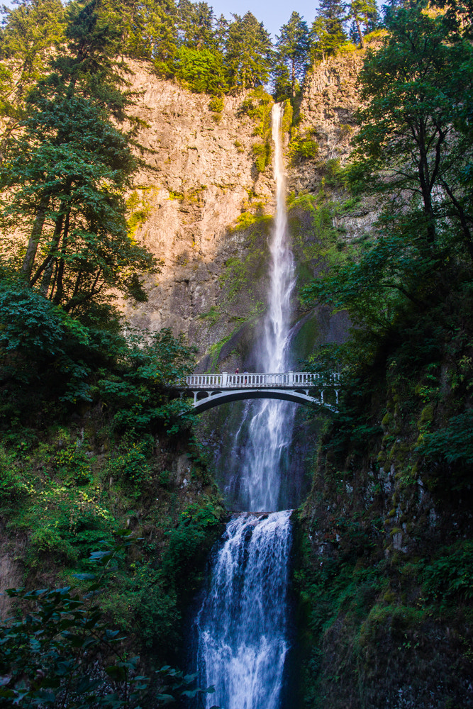 Pentax K-70 sample photo. Multnomah falls photography