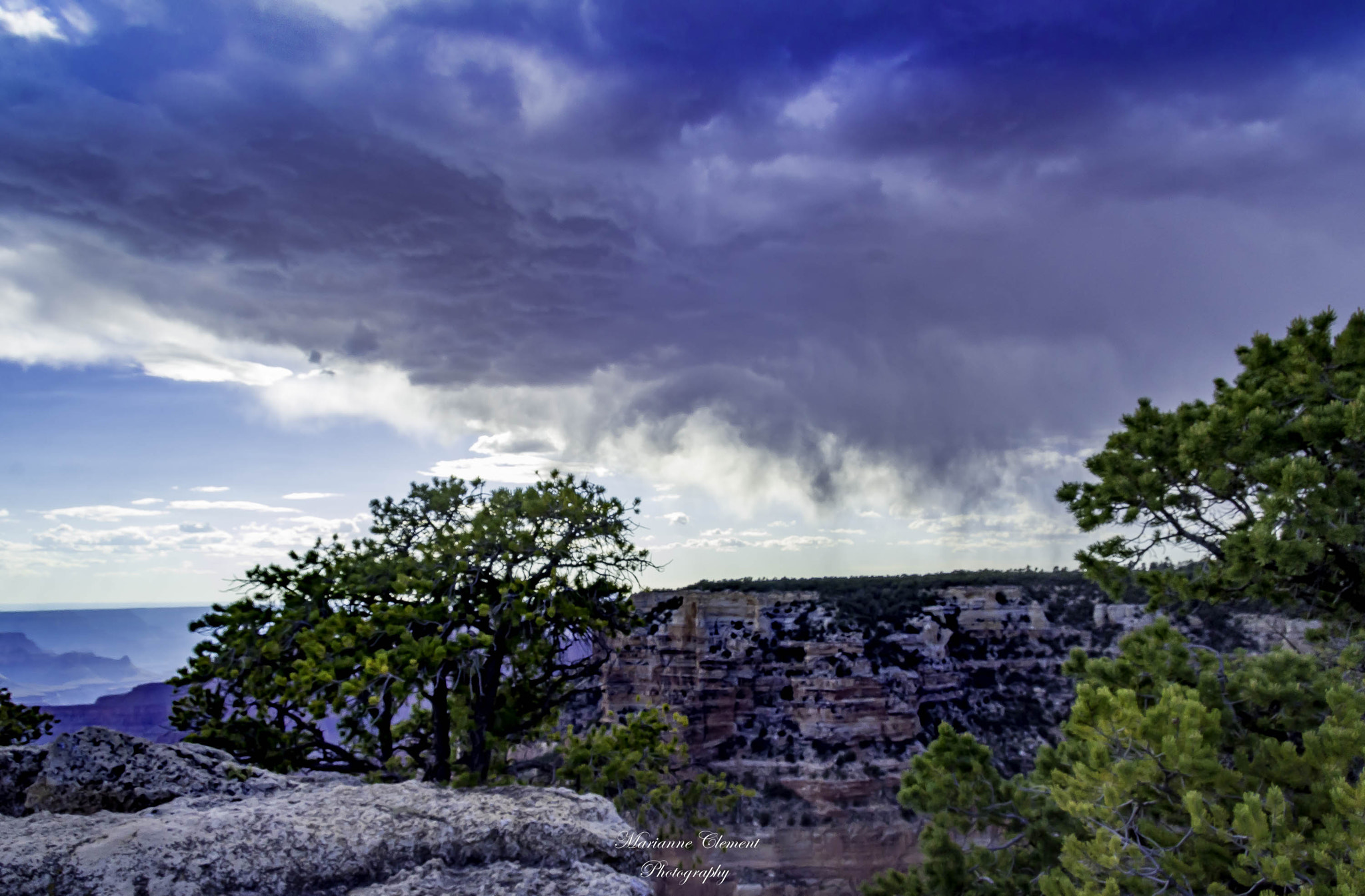 Canon EF-S 17-85mm F4-5.6 IS USM sample photo. Storm over the grand canyon photography