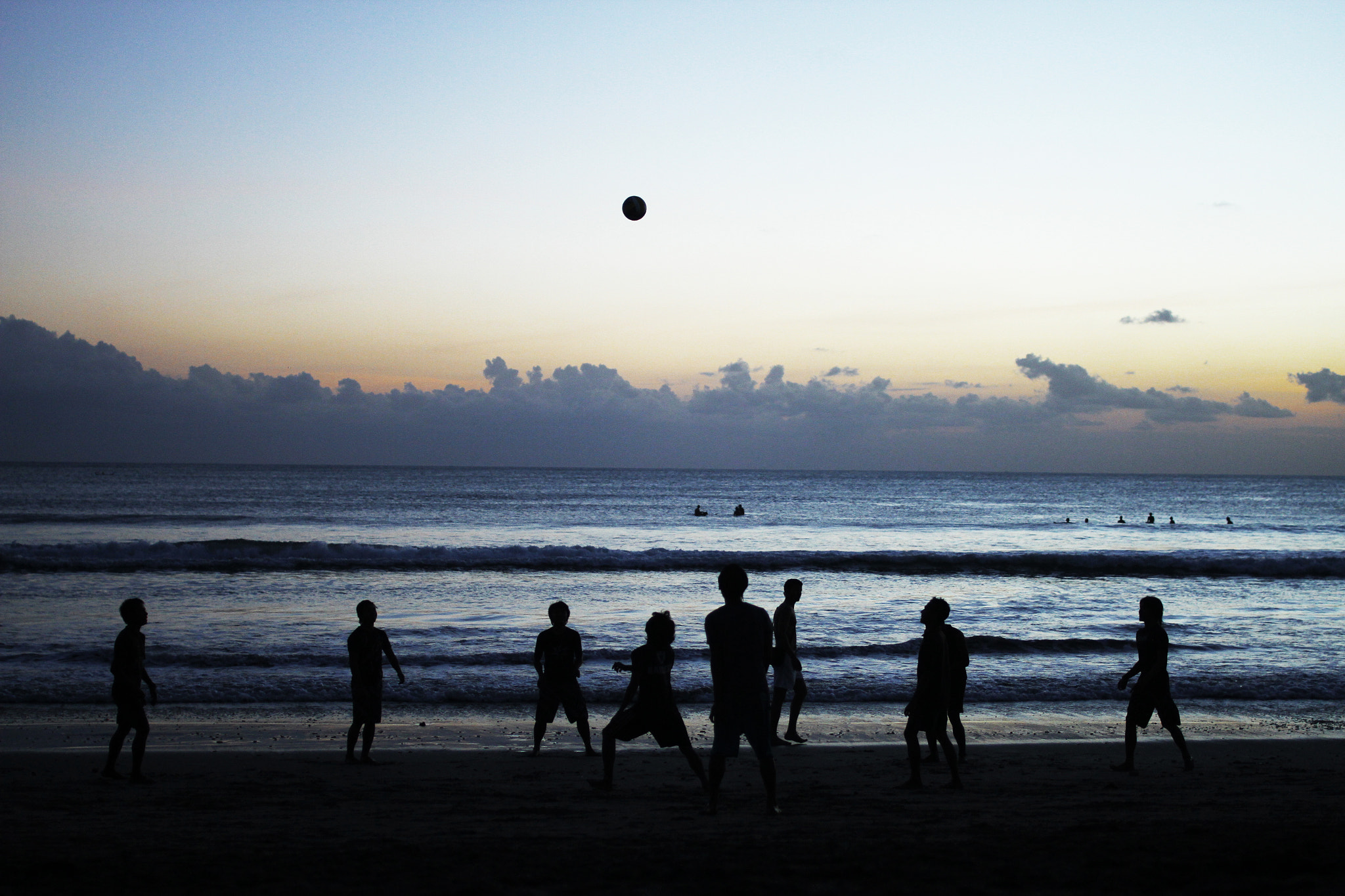 Canon EOS 7D + Canon EF 35mm F2 sample photo. Kuta's beach football community photography