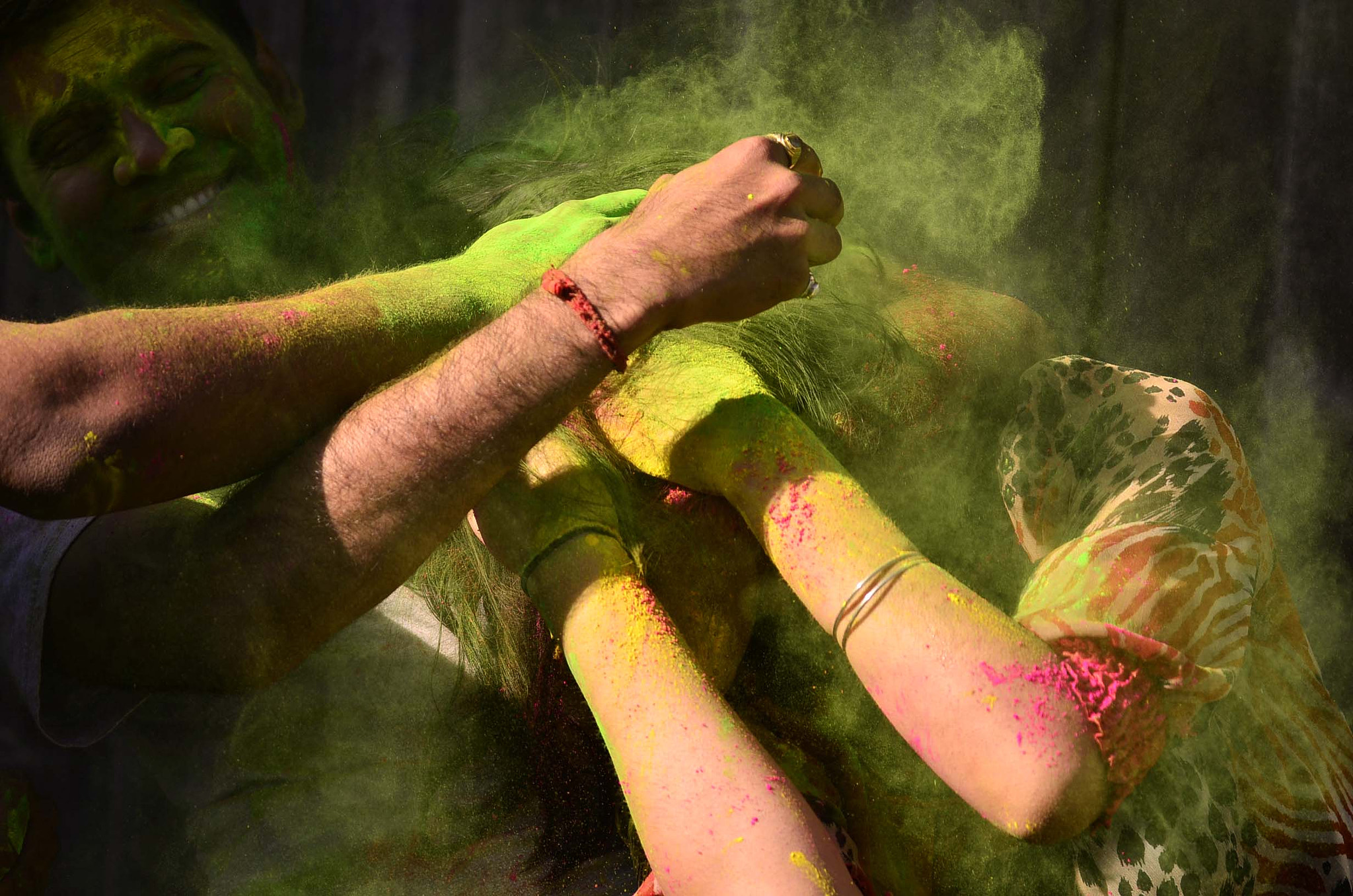 Nikon D5100 sample photo. Holi photography