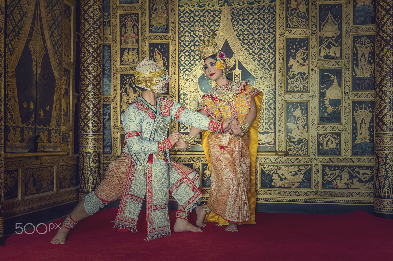 Pentax K-3 II + Sigma 17-70mm F2.8-4 DC Macro HSM | C sample photo. Khon, pantomime performances action of thailand, a kind of thai photography