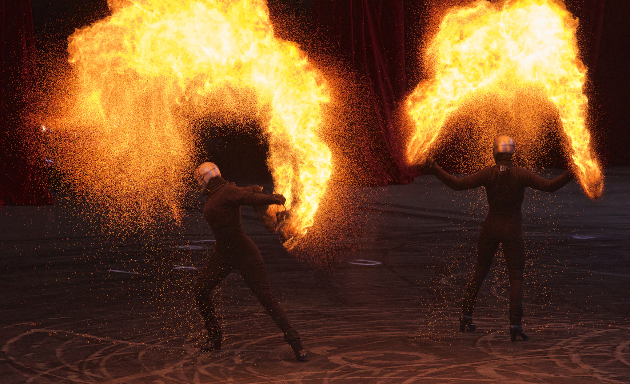Canon EOS 760D (EOS Rebel T6s / EOS 8000D) sample photo. Flame dancers photography