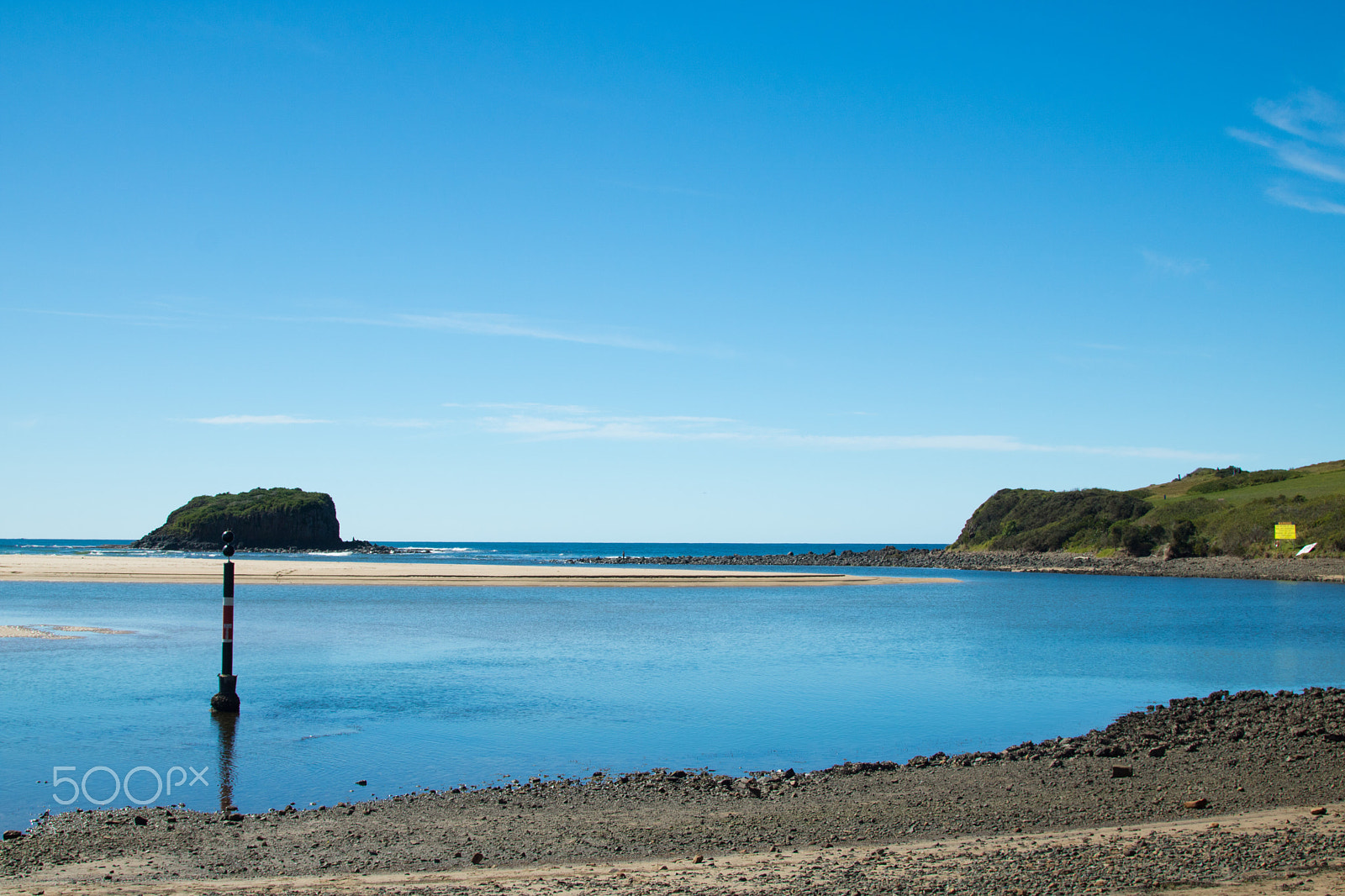 Canon EOS 760D (EOS Rebel T6s / EOS 8000D) + Canon EF 24-105mm F4L IS USM sample photo. River meets ocean photography