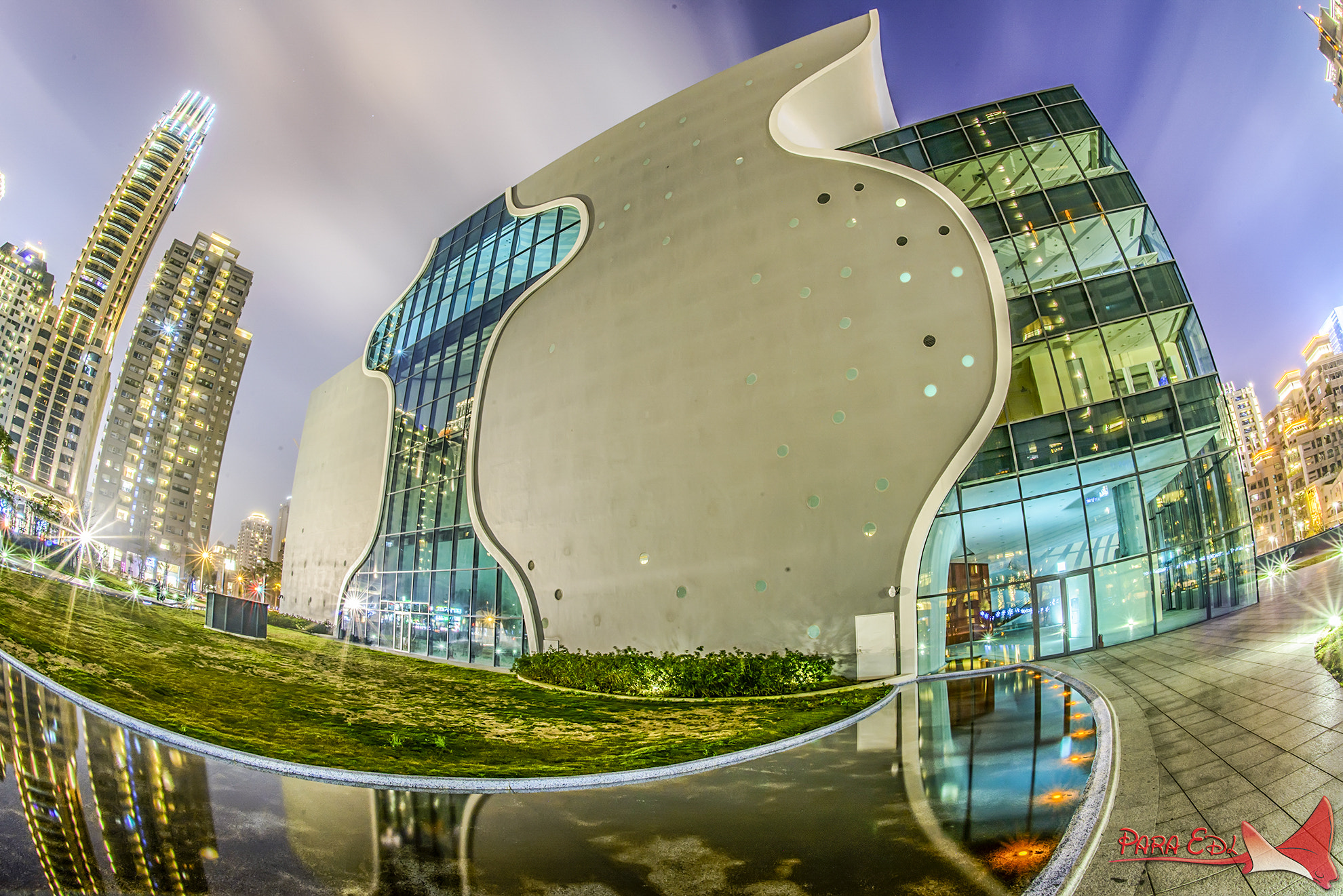 Nikon D800E + Nikon AF Fisheye-Nikkor 16mm F2.8D sample photo. National taichung theater photography