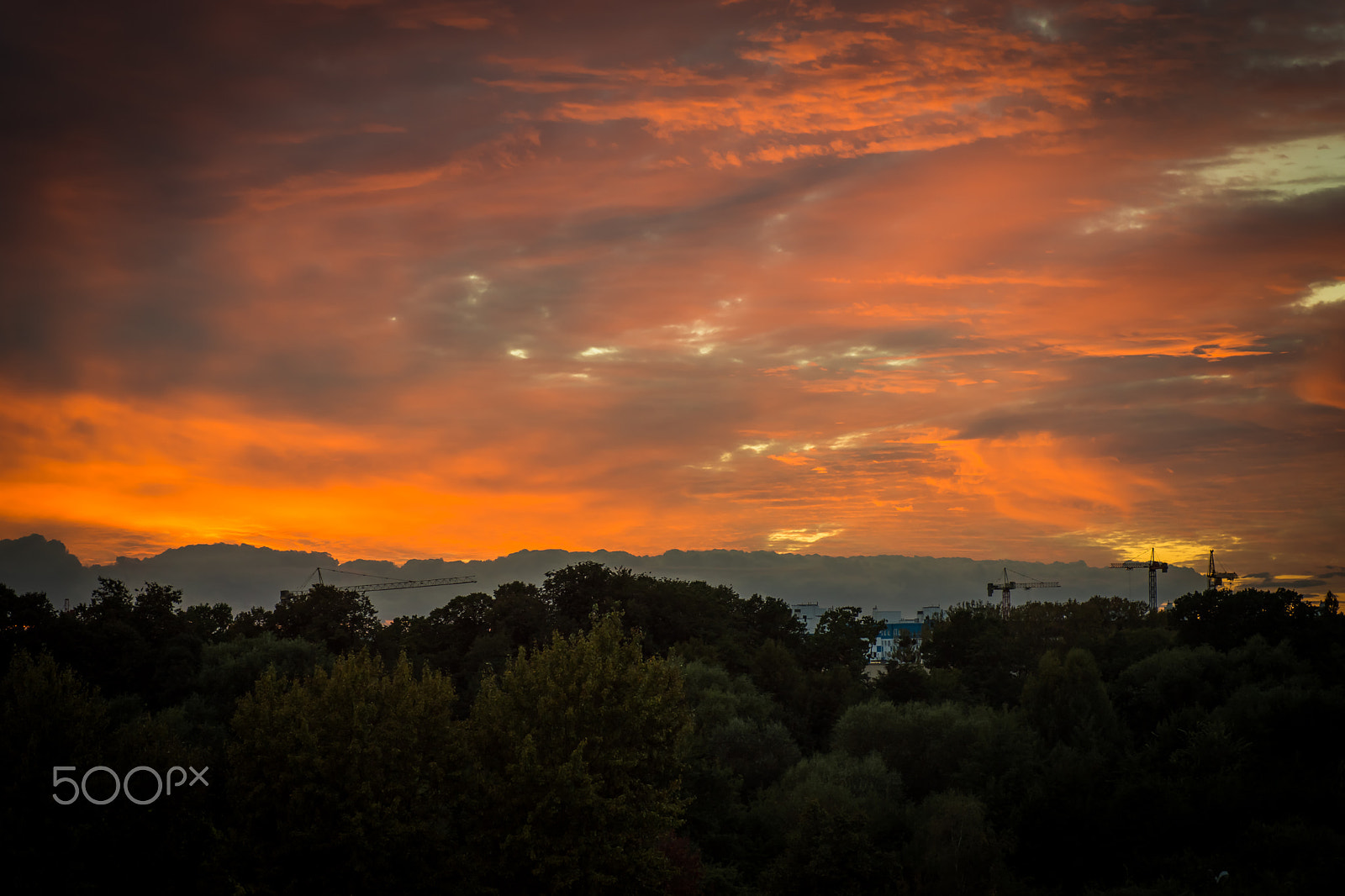 Sony a99 II sample photo. Sunset over the city photography