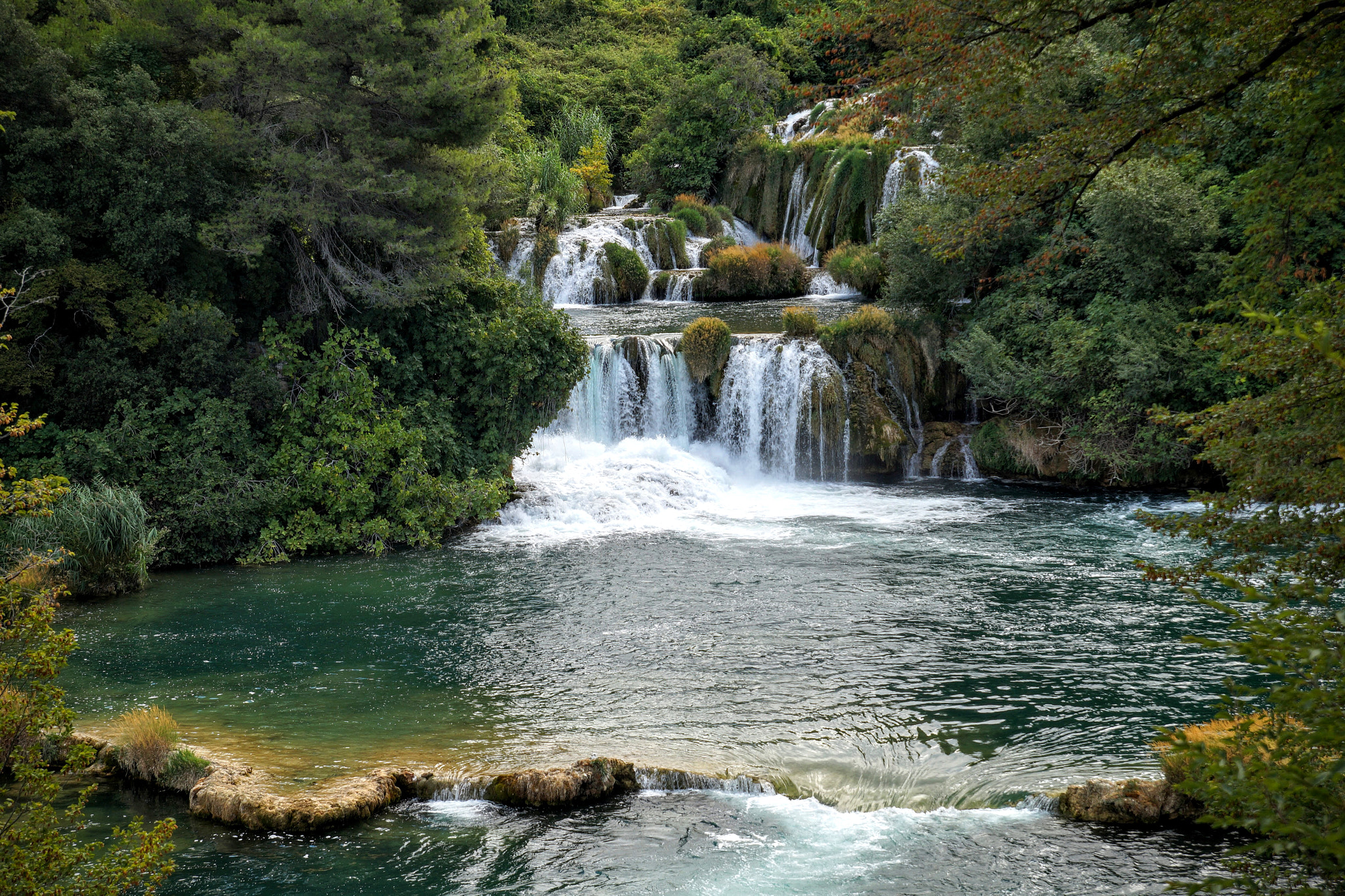 Sony SLT-A58 + Tamron Lens (255) sample photo. Krka waterfalls photography