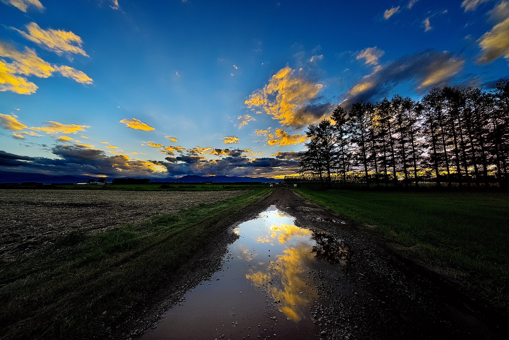 E 10mm F5.6 sample photo. Sunset reflection 3 photography