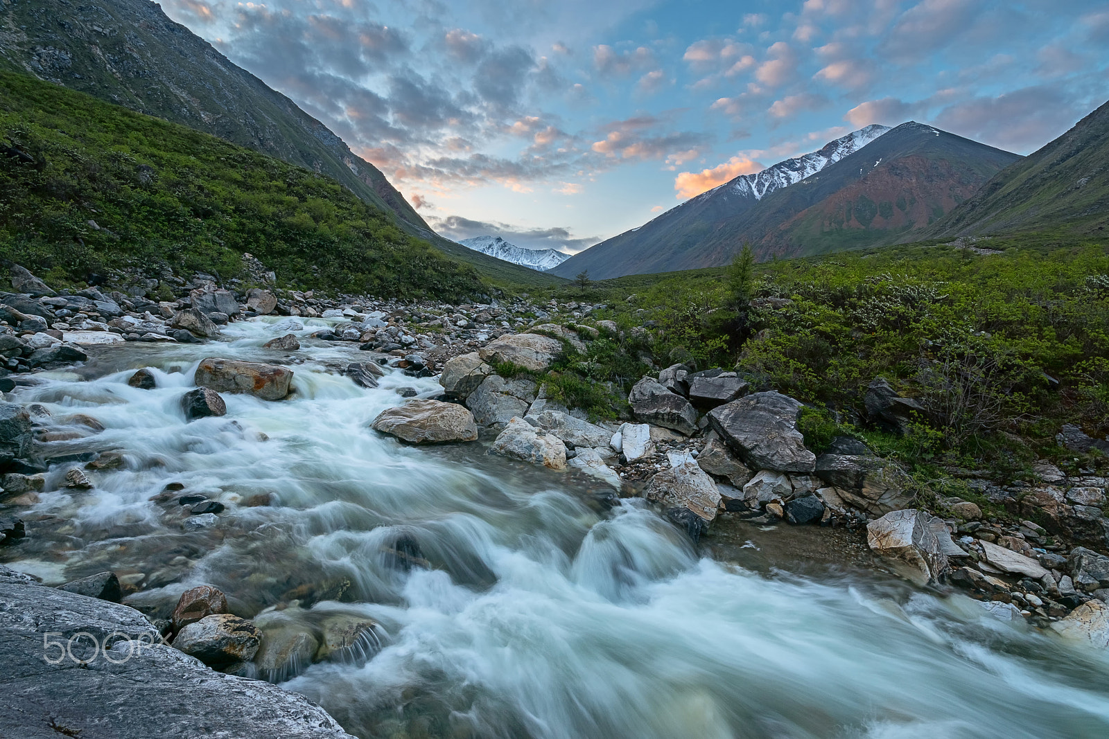 Sigma AF 10-20mm F4-5.6 EX DC sample photo. Mountain river ekhe-ger flows in tunka range photography