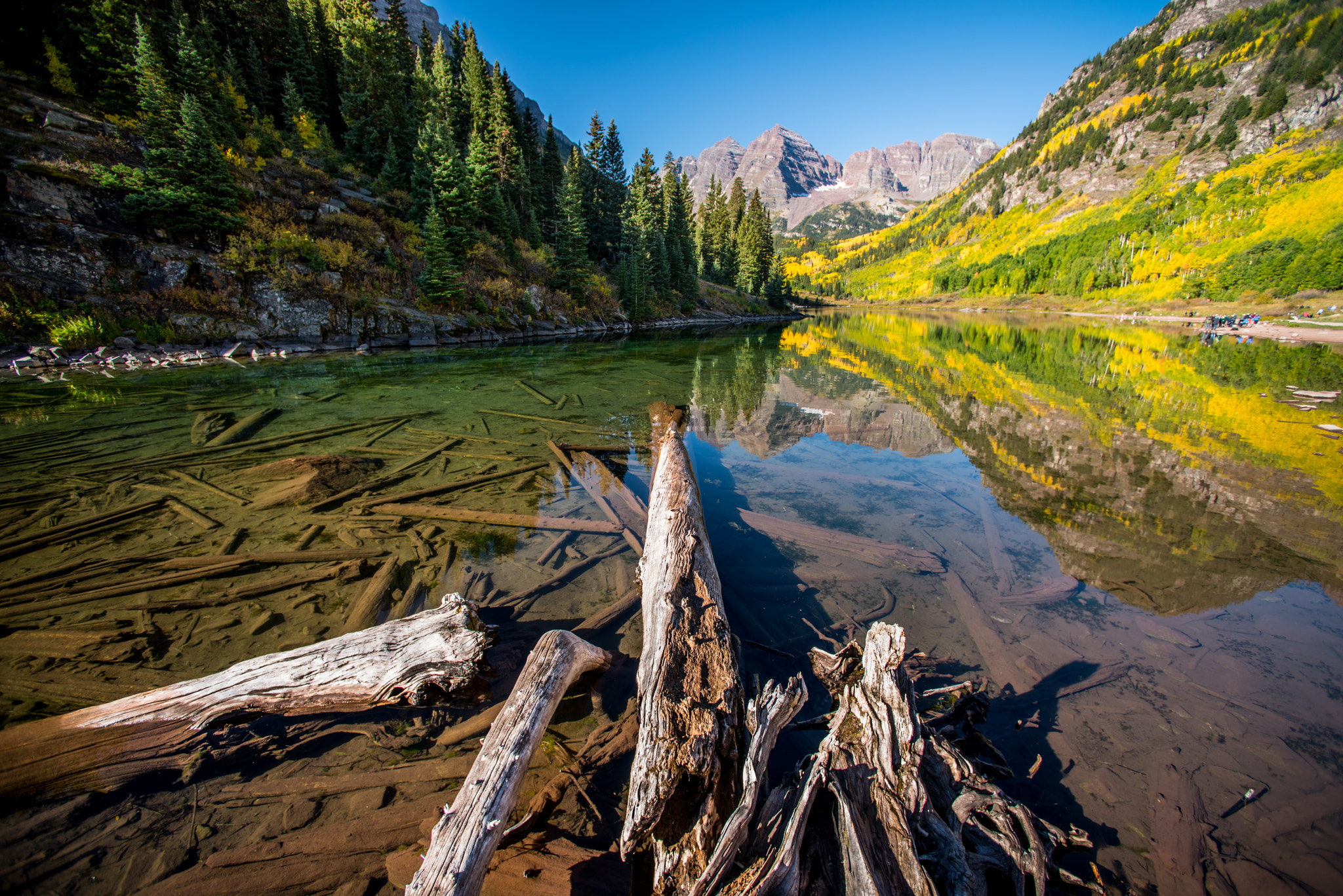 Nikon D810 + Nikon AF Nikkor 14mm F2.8D ED sample photo. Maroon bells photography