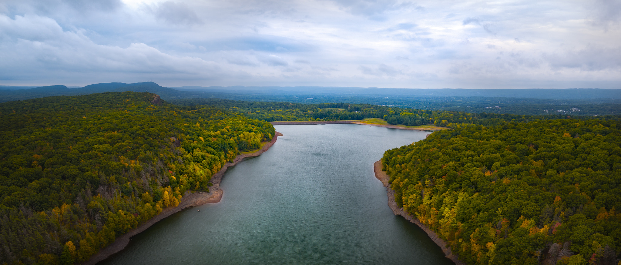 DJI FC550 sample photo. Wassel reservoir | connecticut photography