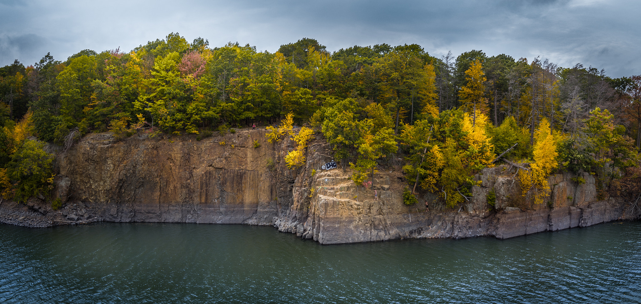 DJI FC550 sample photo. Cliffside | wassel reservoir photography