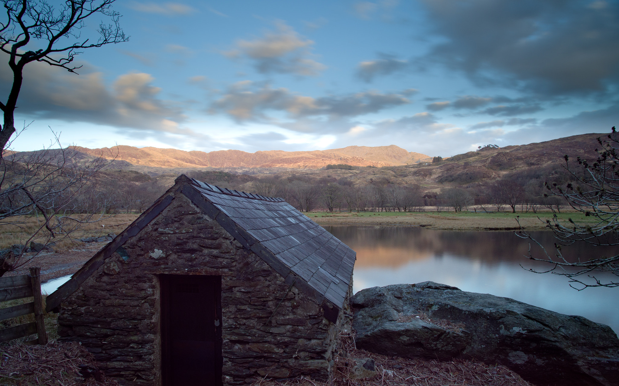 Pentax K-5 II sample photo. Llyndy isaf from llyn dinas shore photography