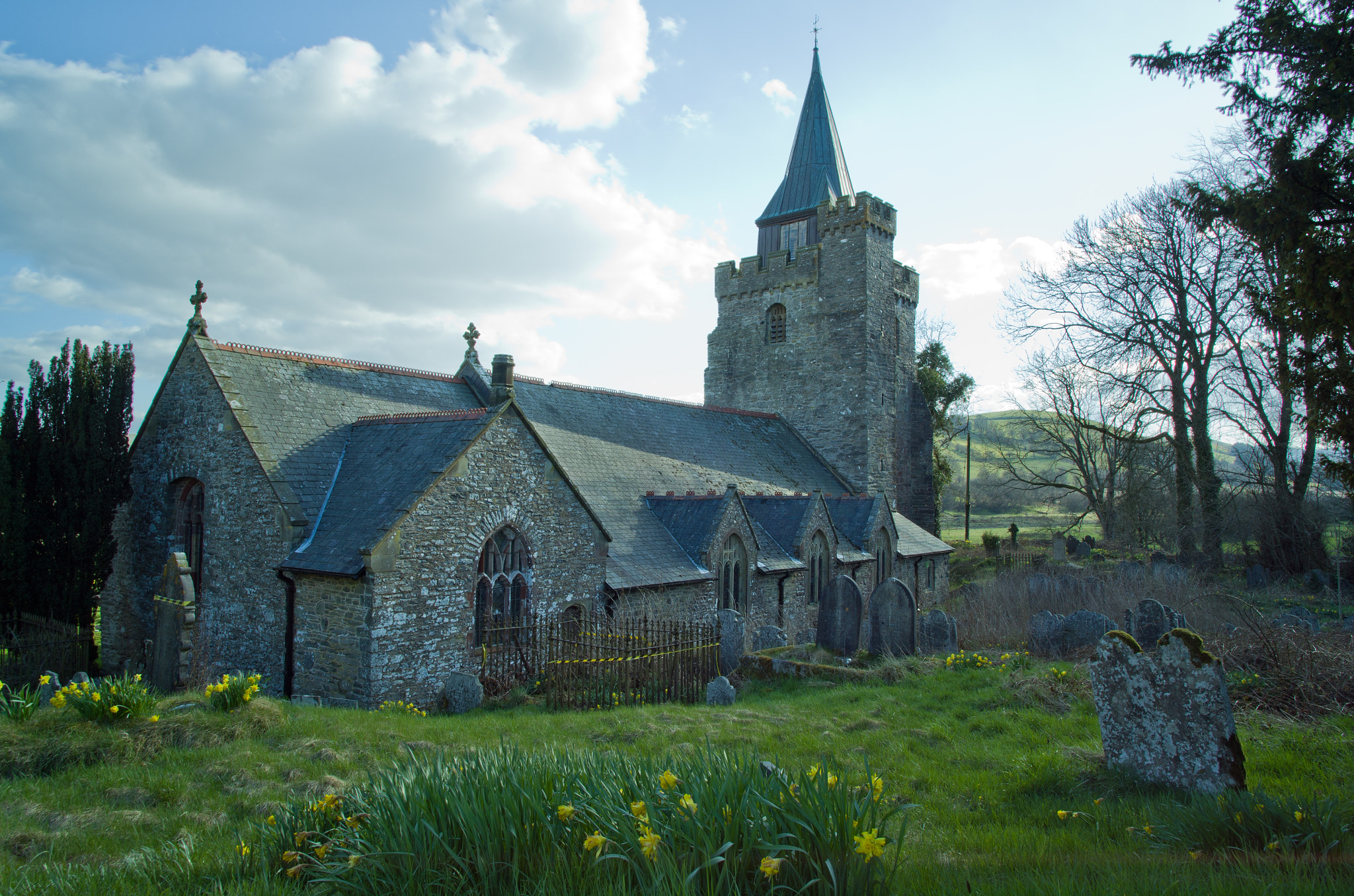 Pentax K-5 II sample photo. St curig's church at llangurig photography