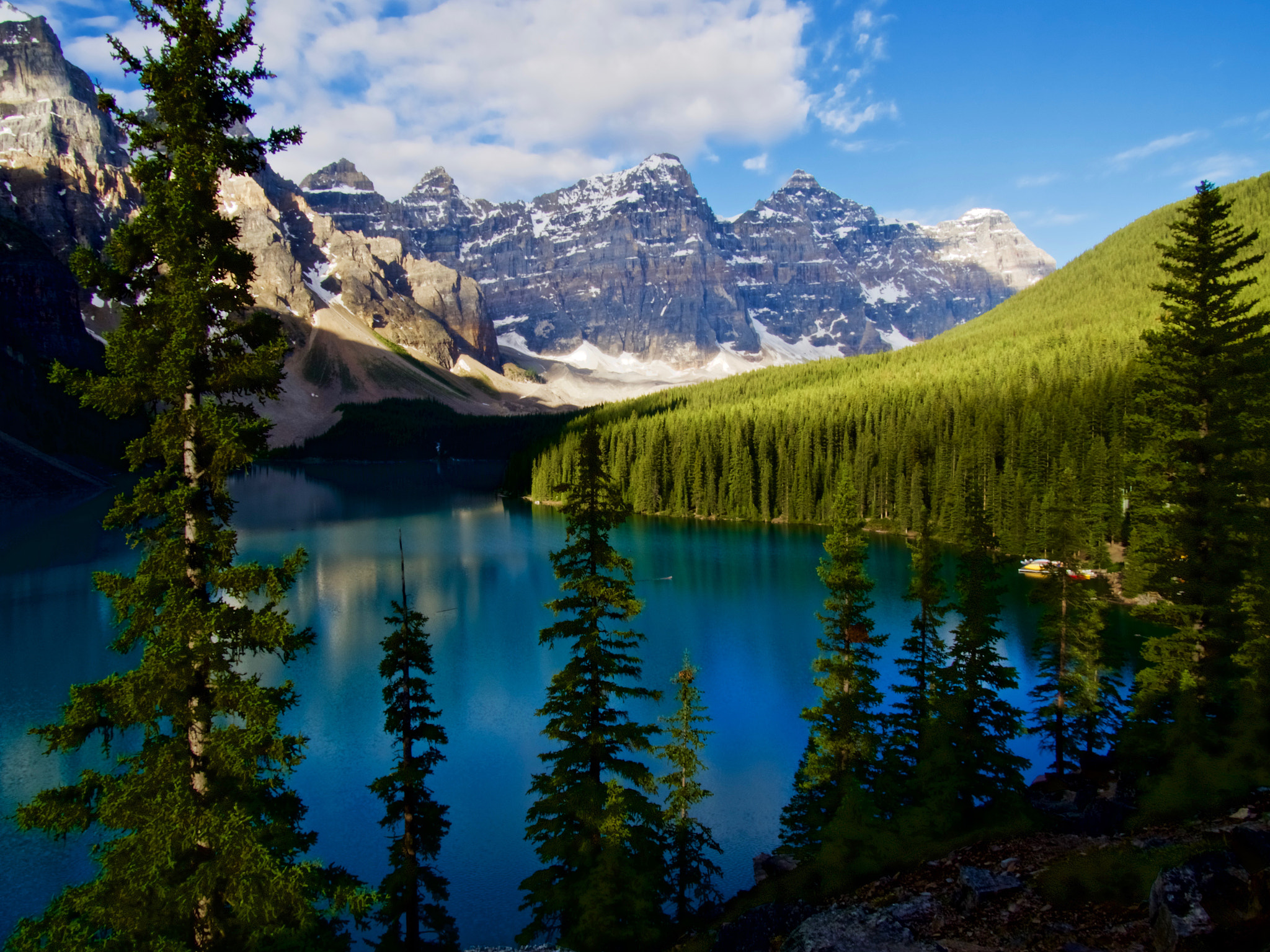 Olympus OM-D E-M5 II sample photo. Lake moraine in the morning 2 photography