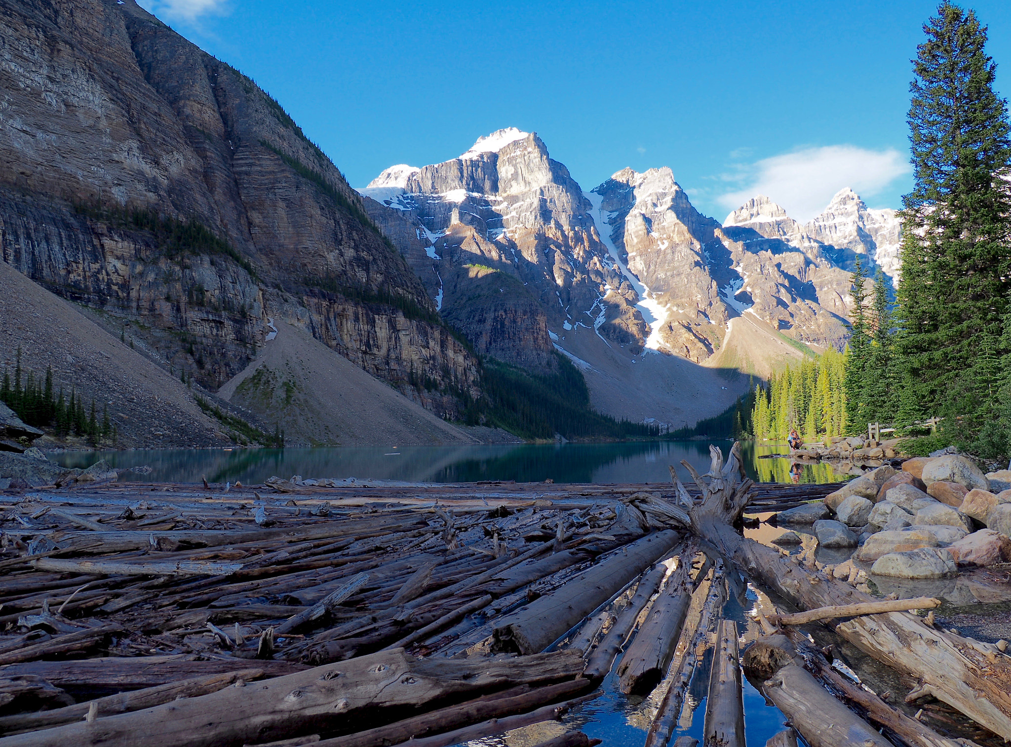 Olympus OM-D E-M5 II sample photo. Lake moraine in the morning 5 photography