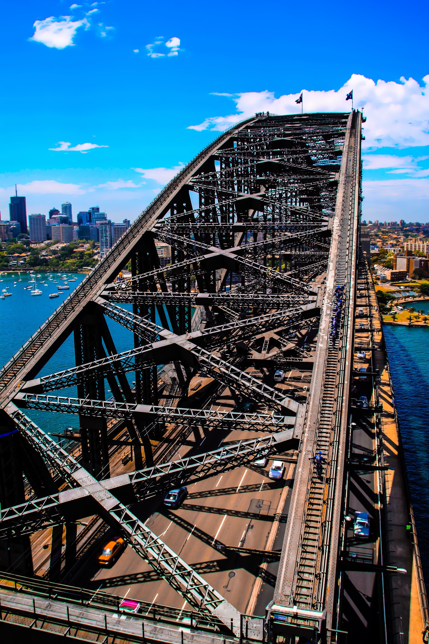 Canon EOS 50D + Canon 18-200mm sample photo. Sydney bridge climb photography