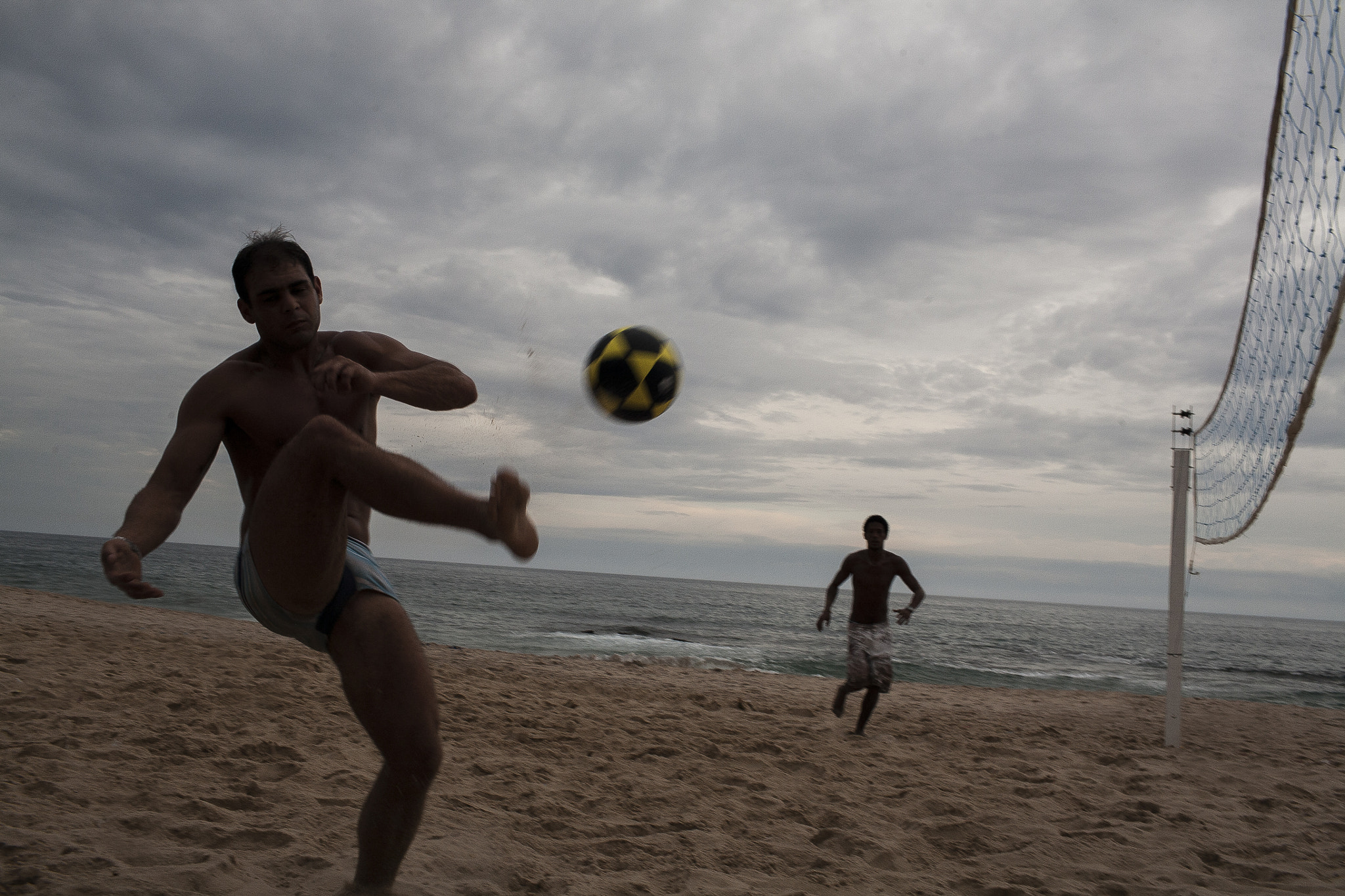 Canon EOS 5D + Canon EF 35mm F1.4L USM sample photo. Beach football photography