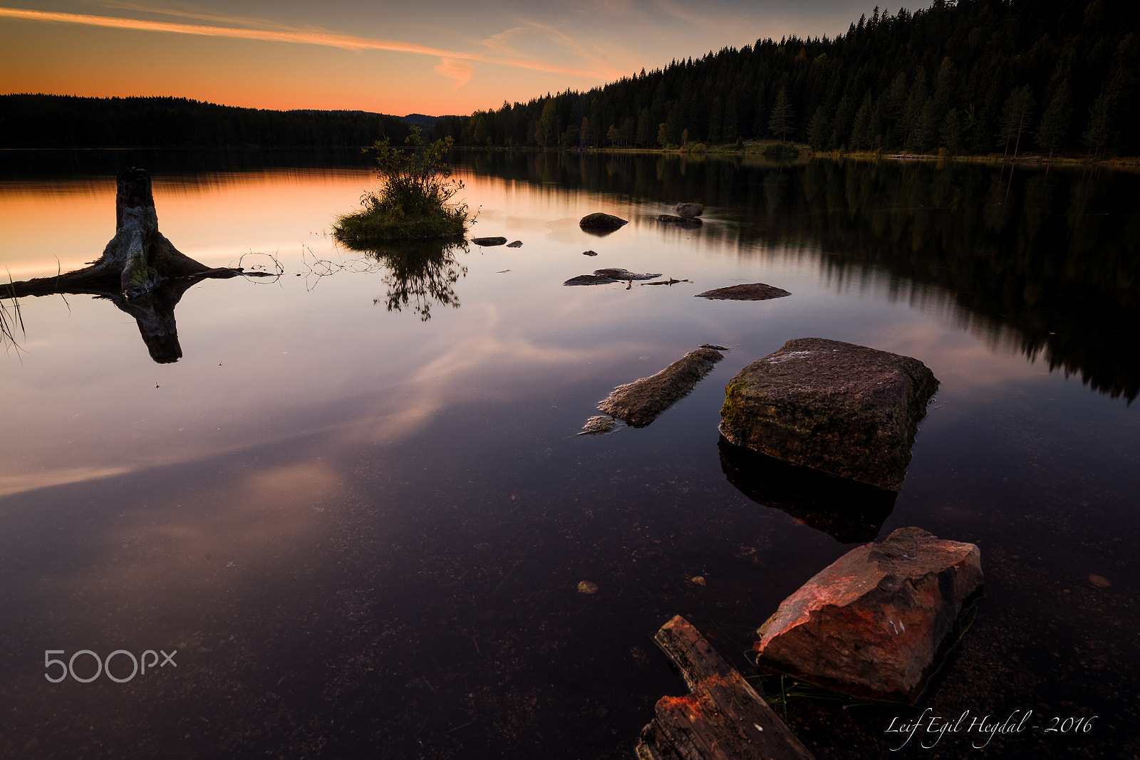 Canon EF 16-35mm F4L IS USM sample photo. Orange reflections photography