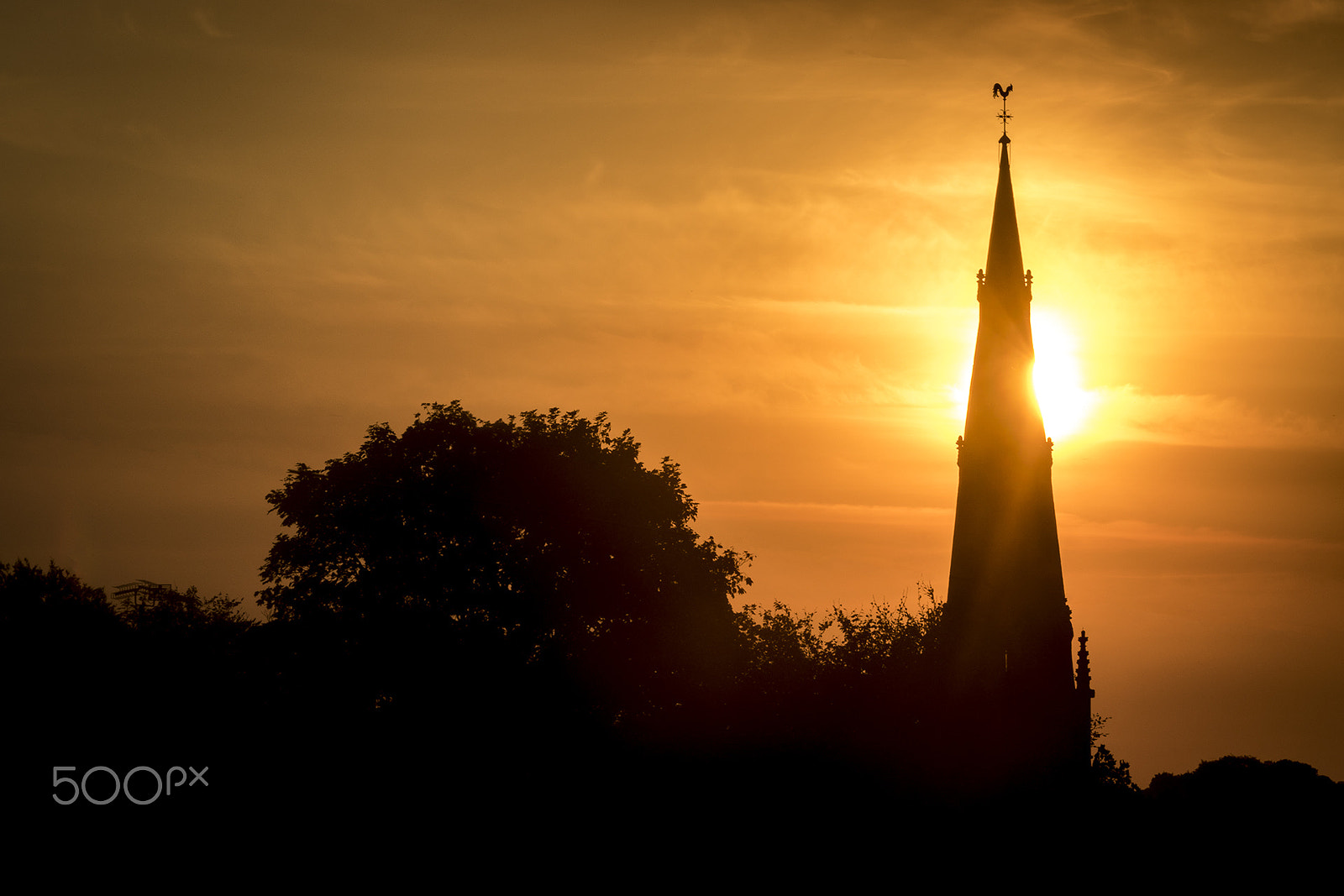 Sigma 70-200mm F2.8 EX DG OS HSM sample photo. Church sunrise photography