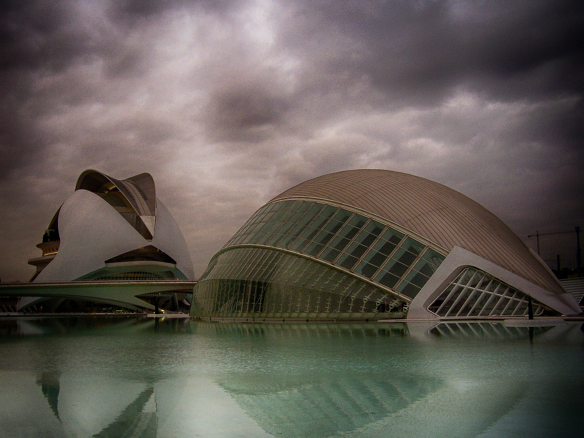Olympus FE115,X715 sample photo. Valencia: hemisfèric imax & palau de les arts reina sofía photography