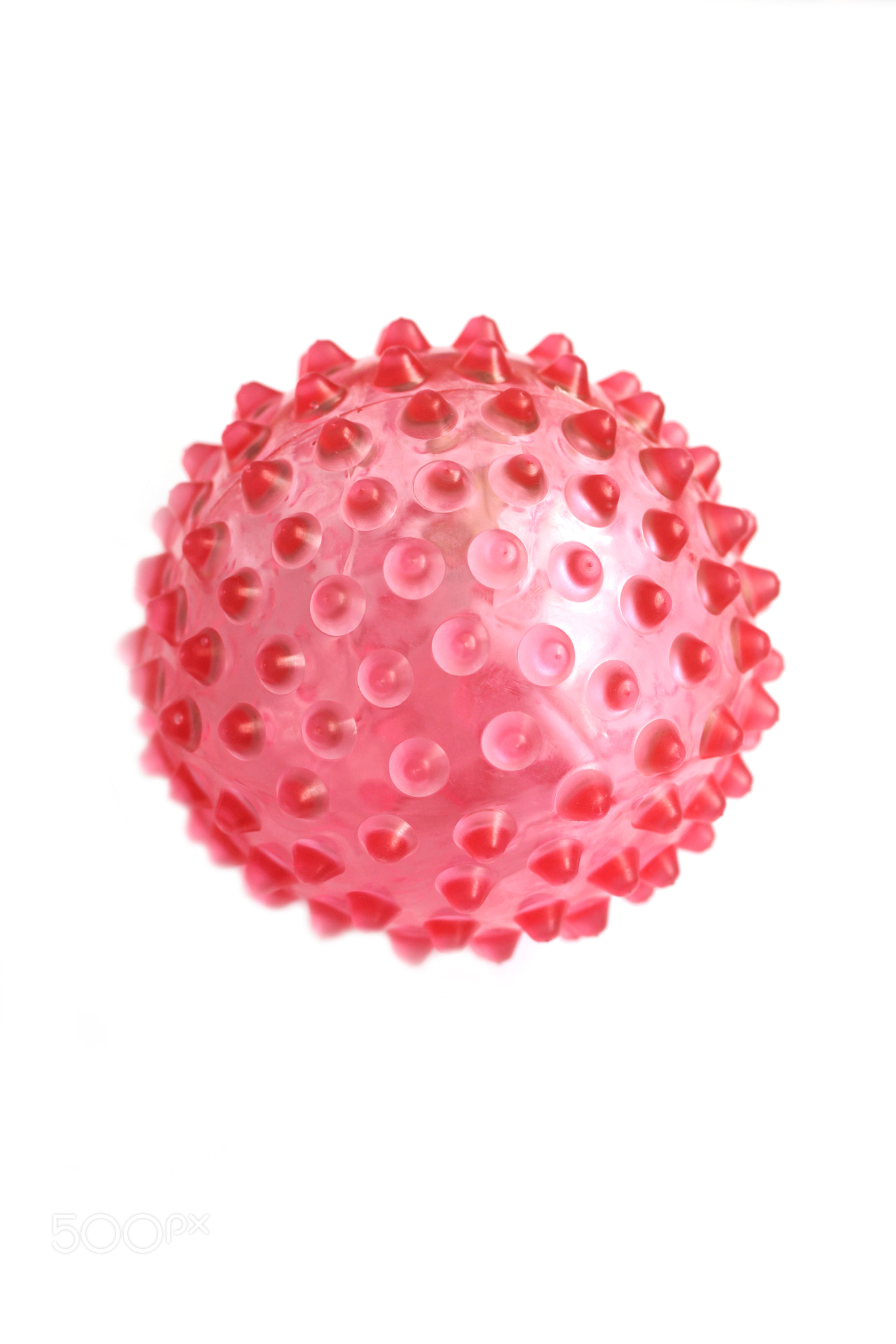 Rubber sensory ball of bright color