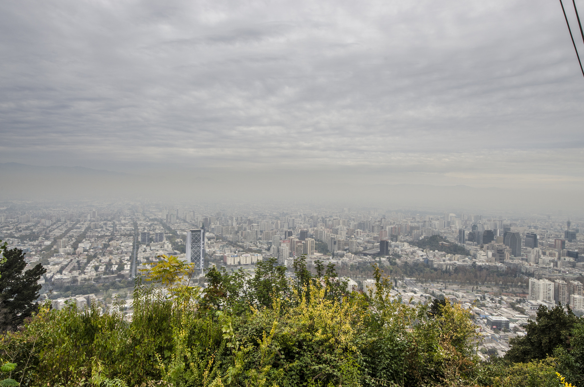 Sigma 8-16mm F4.5-5.6 DC HSM sample photo. Santiago de chile from above photography