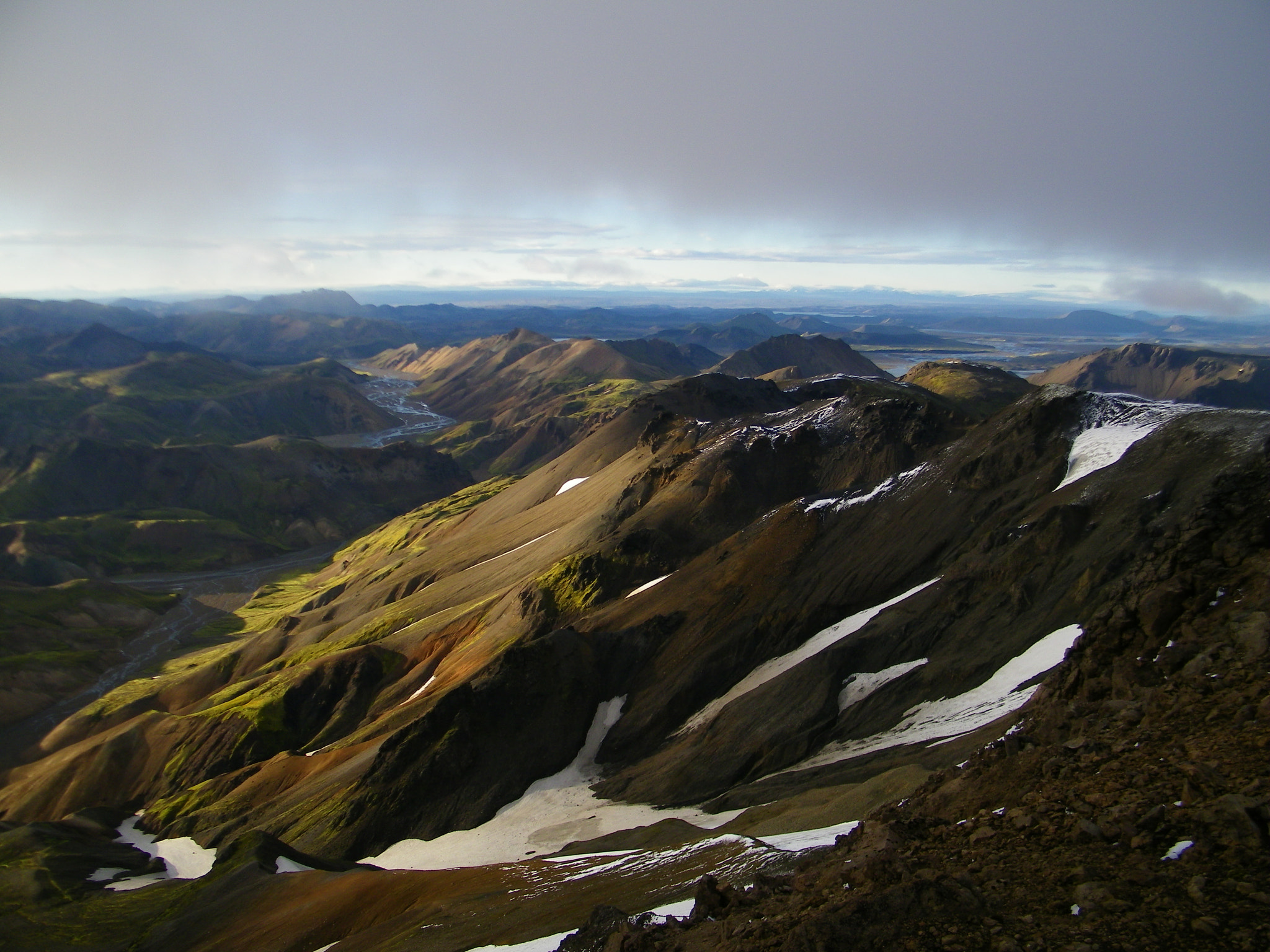Kodak EASYSHARE Z1015 IS DIGITAL CAMERA sample photo. View on torfajökull caldeira in fjallabak, iceland photography