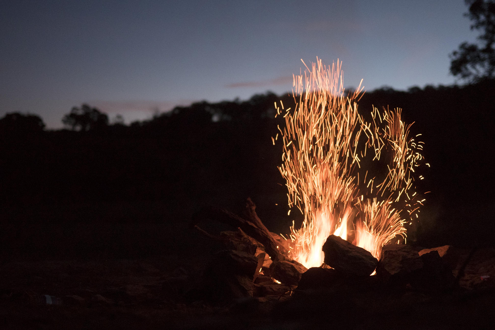Panasonic Lumix DMC-GH4 + LUMIX G 20/F1.7 II sample photo. Fire in the country. photography
