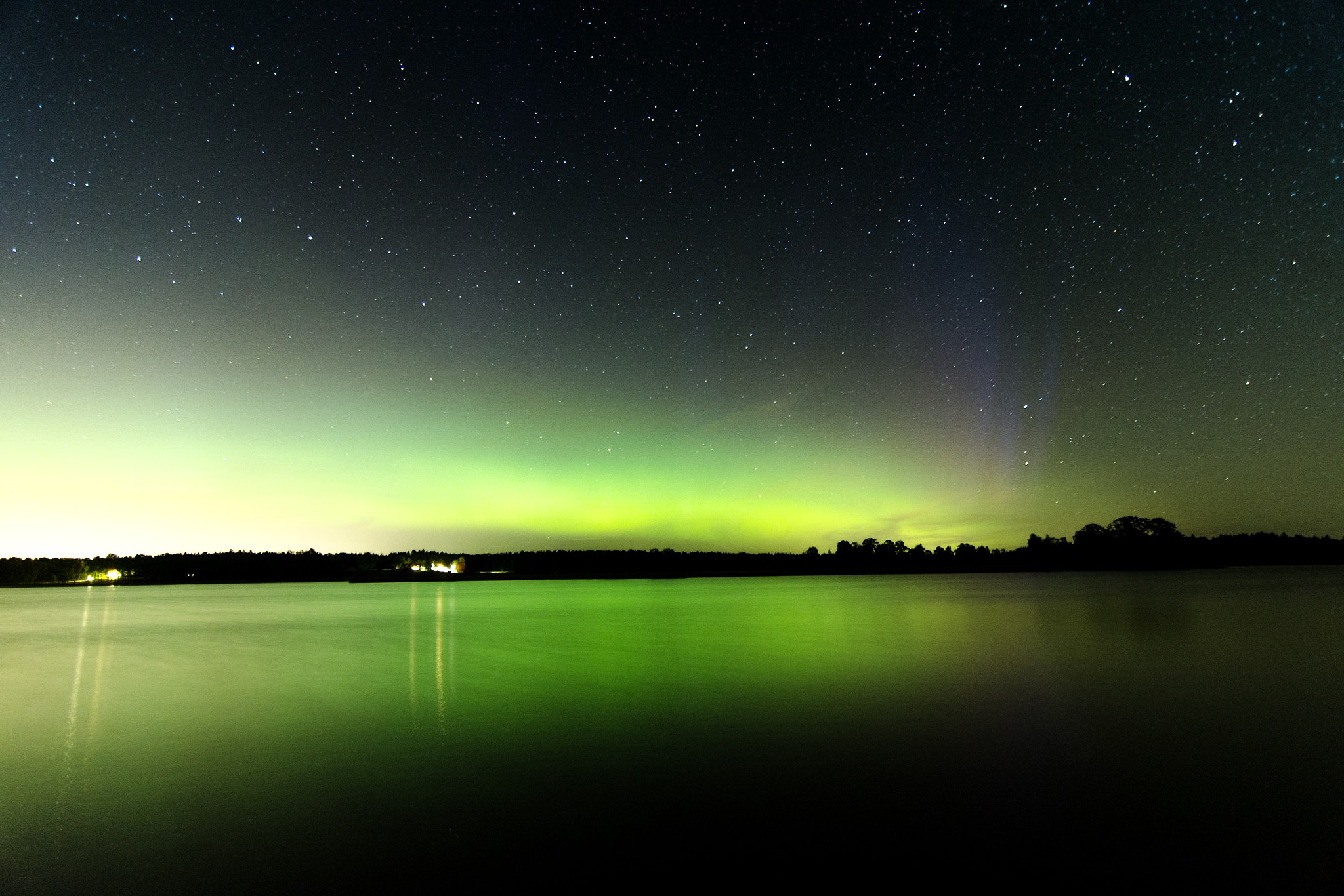 Tokina AT-X Pro 11-16mm F2.8 DX sample photo. Aurora borealis in the south of sweden, which is kind of rare. i got i do ☺️ photography