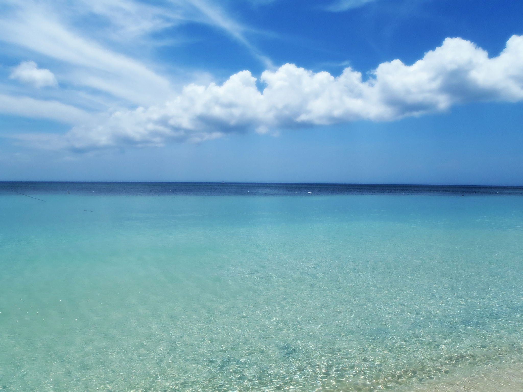 Olympus TG-310 sample photo. Blue sky and turquoise sea photography