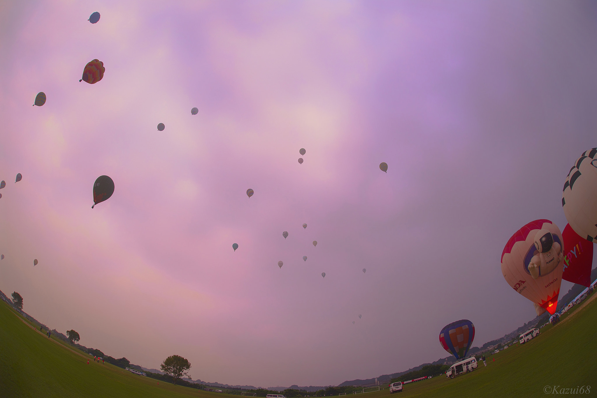 Nikon D810 + Sigma 15mm F2.8 EX DG Diagonal Fisheye sample photo. Balloon festival photography