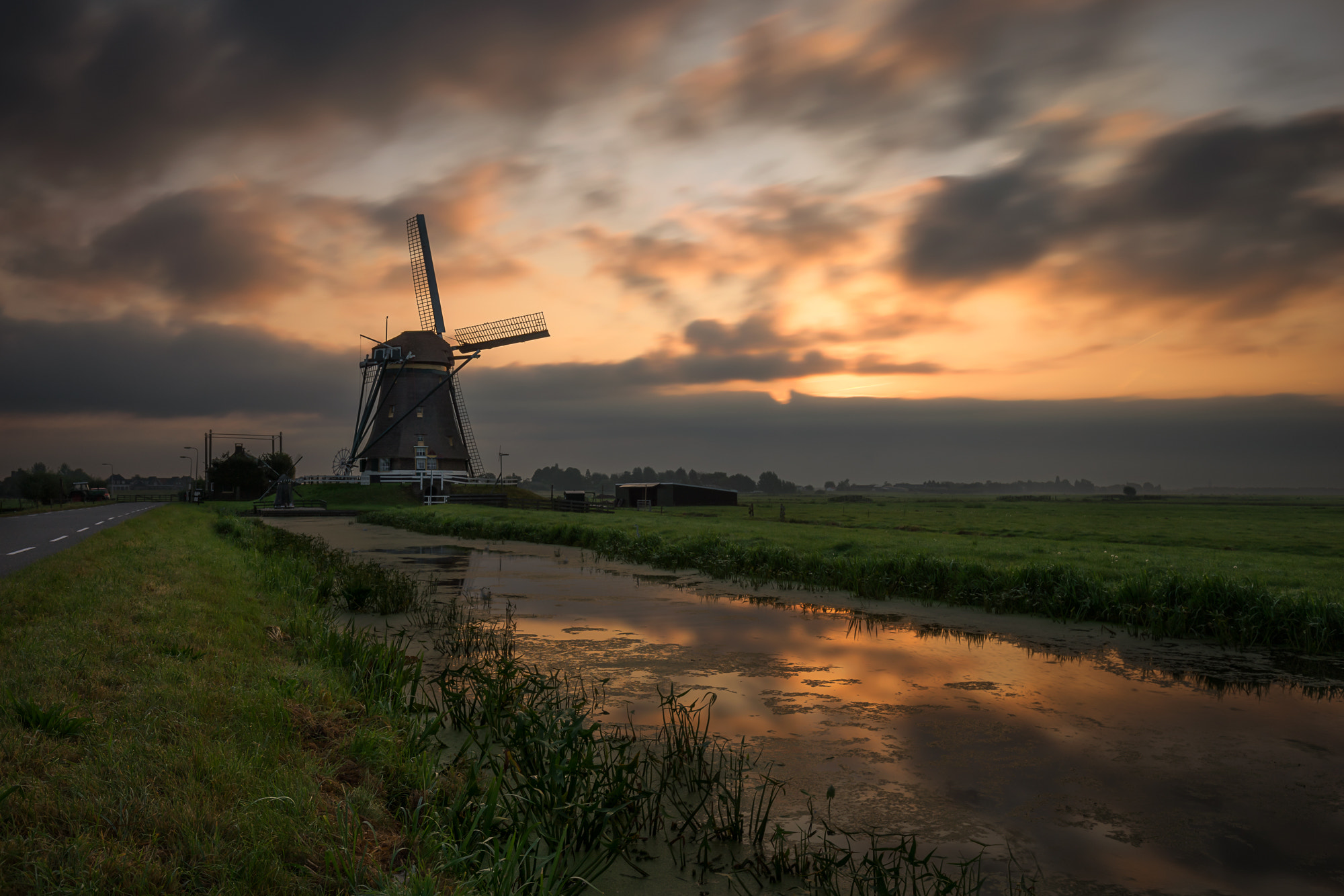 Sony a7 II + Canon EF 16-35mm F4L IS USM sample photo. Mill no.4 at sunrise photography