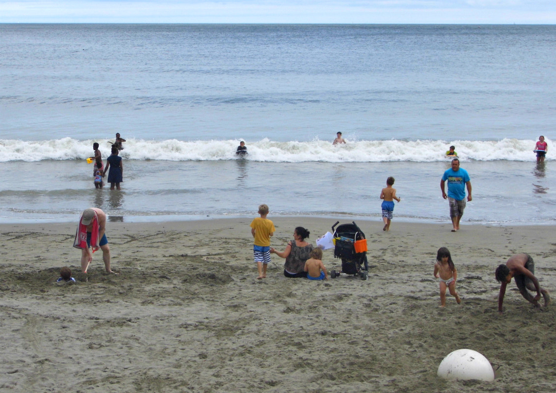 Panasonic Lumix DMC-LZ30 sample photo. Fun on the beach at looe photography