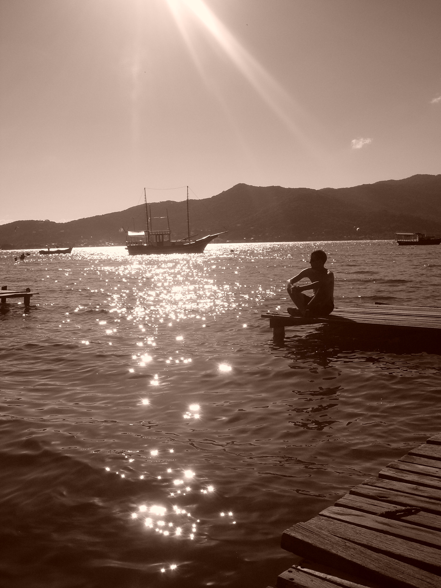 Samsung KENOX S760  / Samsung S760 sample photo. Sunset in florianopolis photography