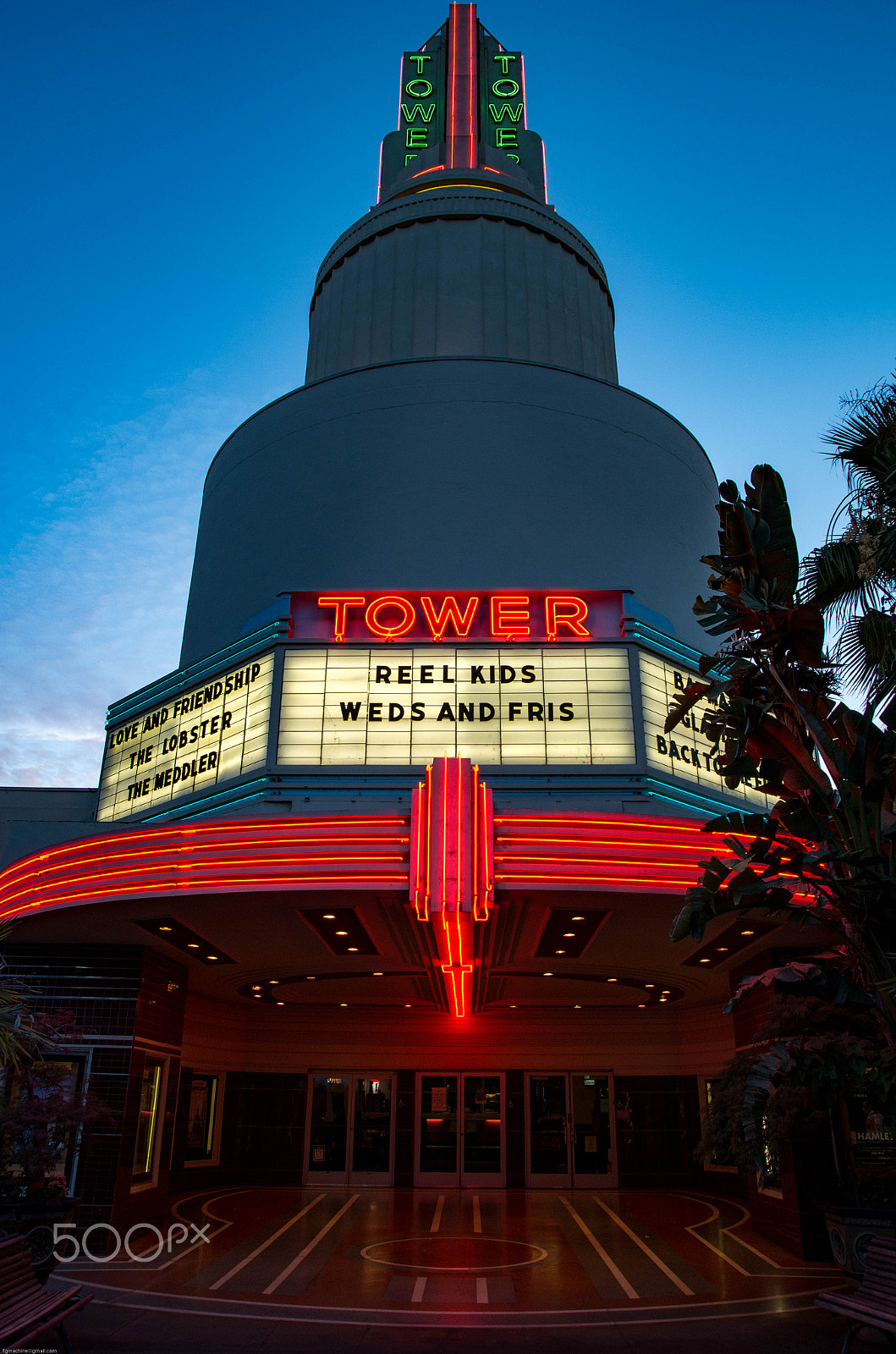 Pentax K-50 sample photo. Tower theater photography