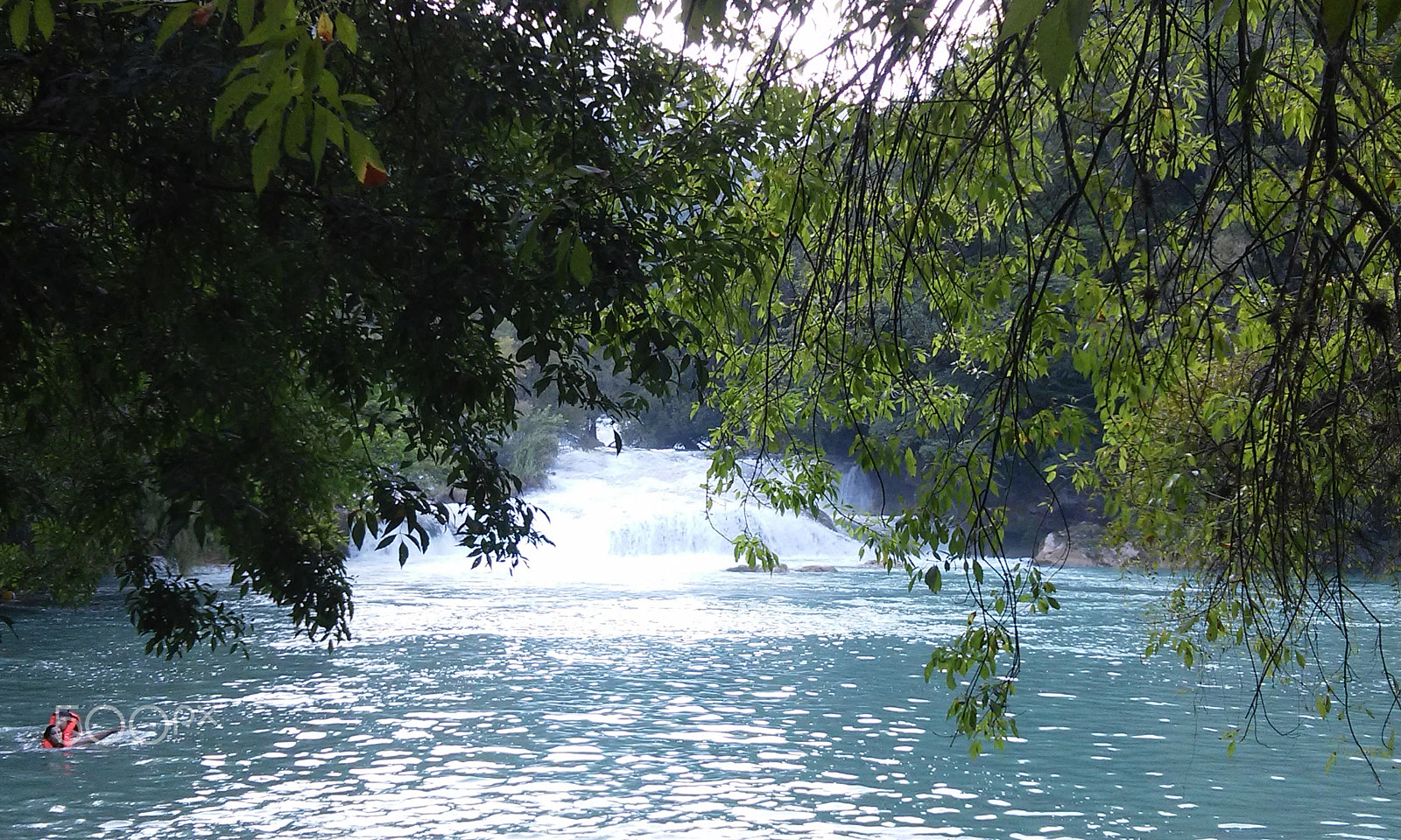 LG L70 sample photo. Cascada tamasopo photography