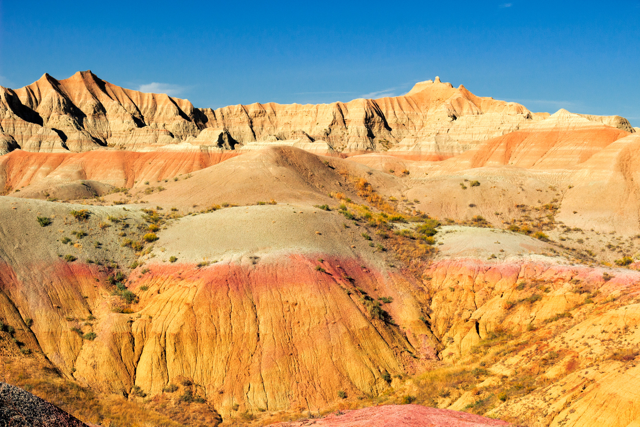 Sigma 18-250mm F3.5-6.3 DC OS HSM sample photo. Badlands national park nearing sunset after a rainy morning. photography