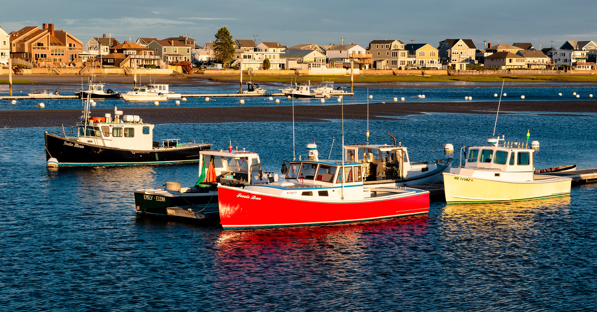Canon EOS 7D Mark II sample photo. The wells harbor, me lobster fleet at sunset. photography