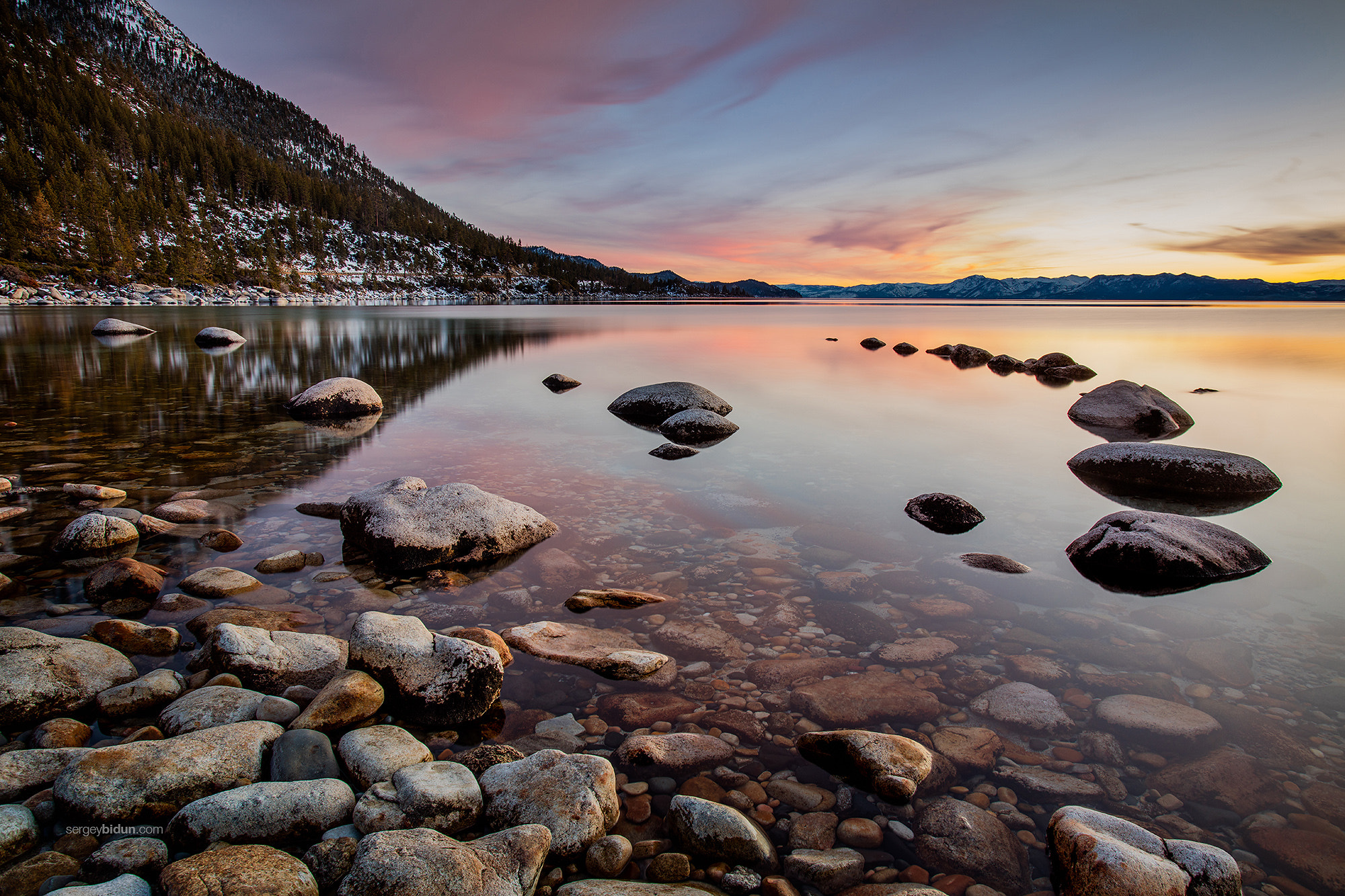 Canon EOS 5DS R + Canon EF 17-40mm F4L USM sample photo. Lake tahoe sunset. photography