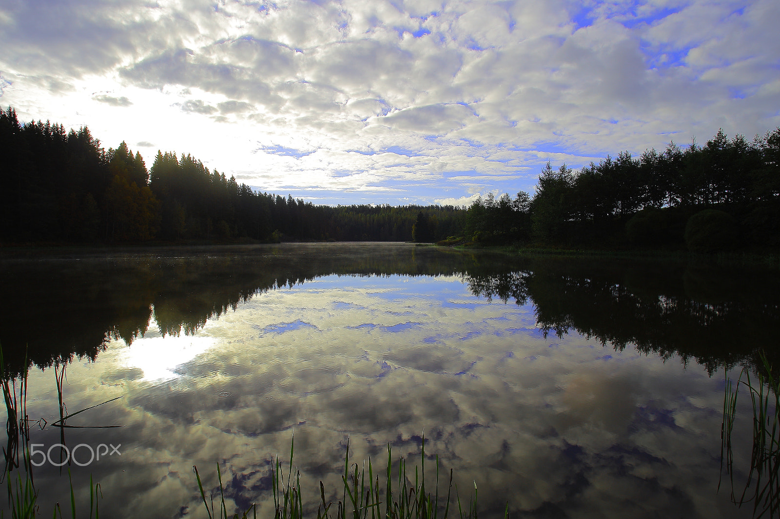 Canon EOS 6D + Canon EF 20-35mm f/2.8L sample photo. Clouds reflections on the lake photography