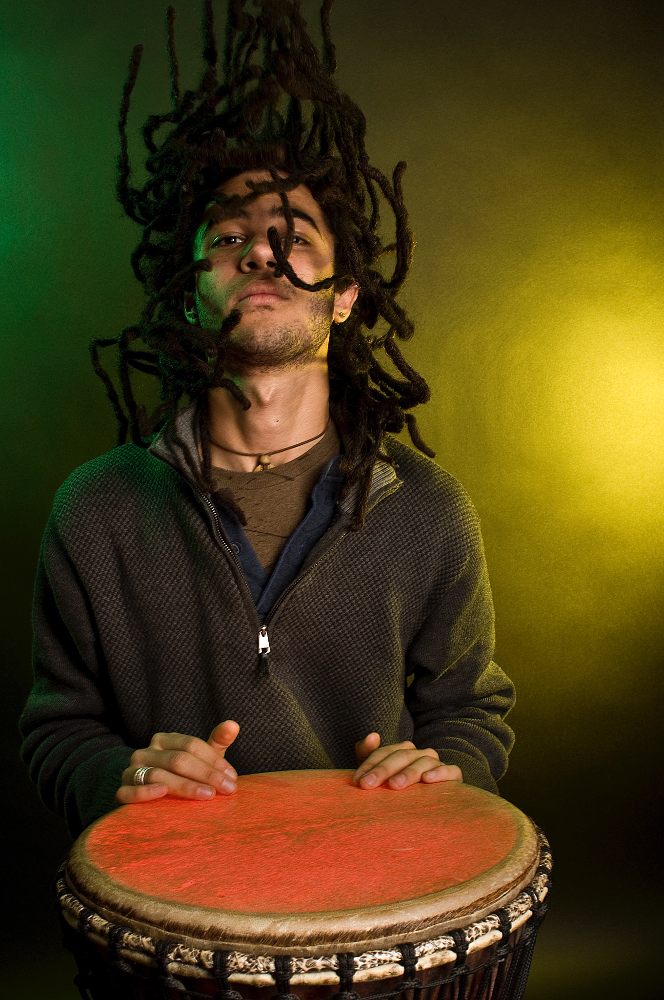 Nikon D90 + Nikon AF Nikkor 24mm F2.8D sample photo. Rasta drum photography