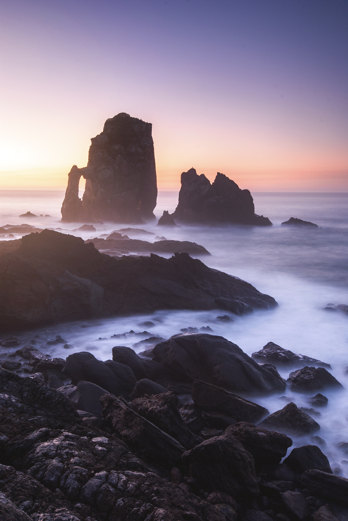 Nikon D80 sample photo. Last light in gaztelugatxe photography