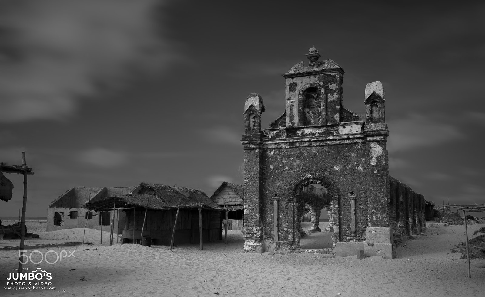 Nikon D610 + Tamron SP 35mm F1.8 Di VC USD sample photo. Dilapidated church dhanushkodi photography