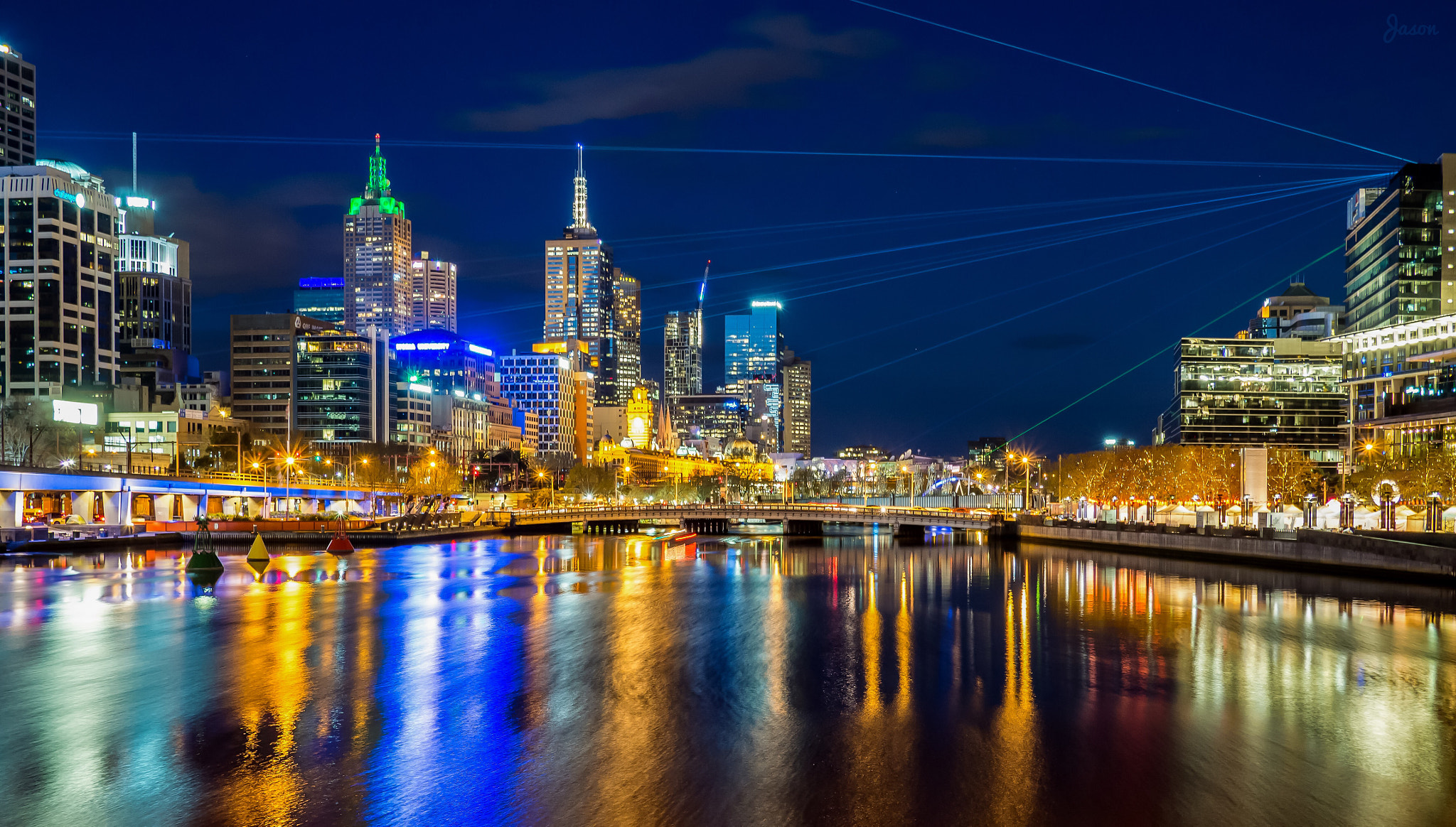 Olympus OM-D E-M10 + LUMIX G 20/F1.7 II sample photo. The night landscape of  melbourne photography