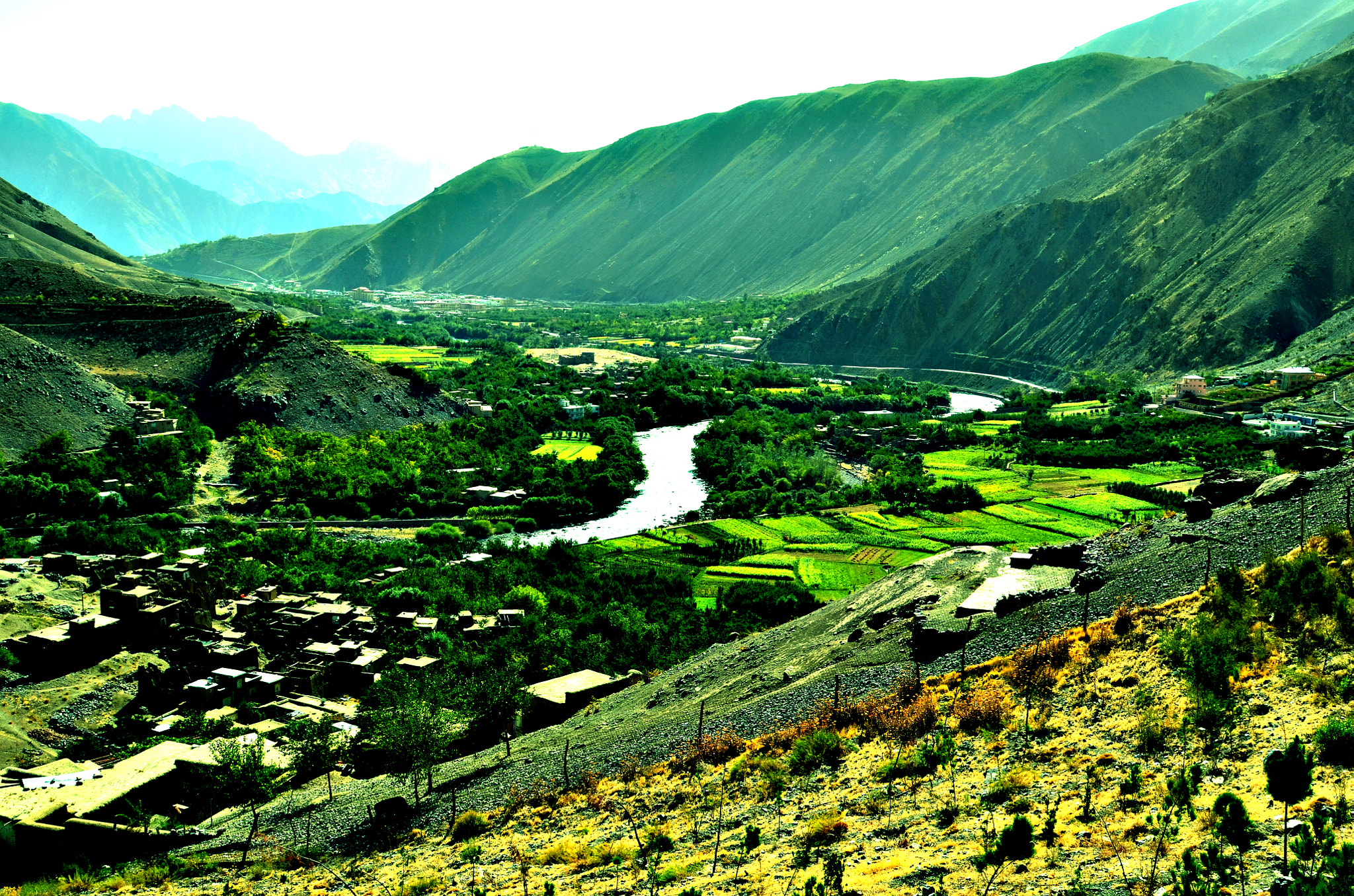Nikon AF-S Nikkor 24-120mm F4G ED VR sample photo. Bazarak is the provincial capital of panjshir province, in the panjshir valley of northeastern... photography