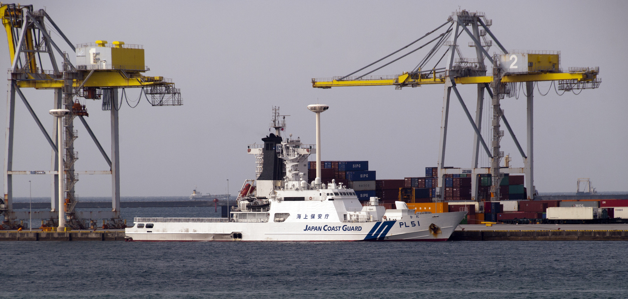 Pentax K20D sample photo. Japan coast guard in okinawa photography