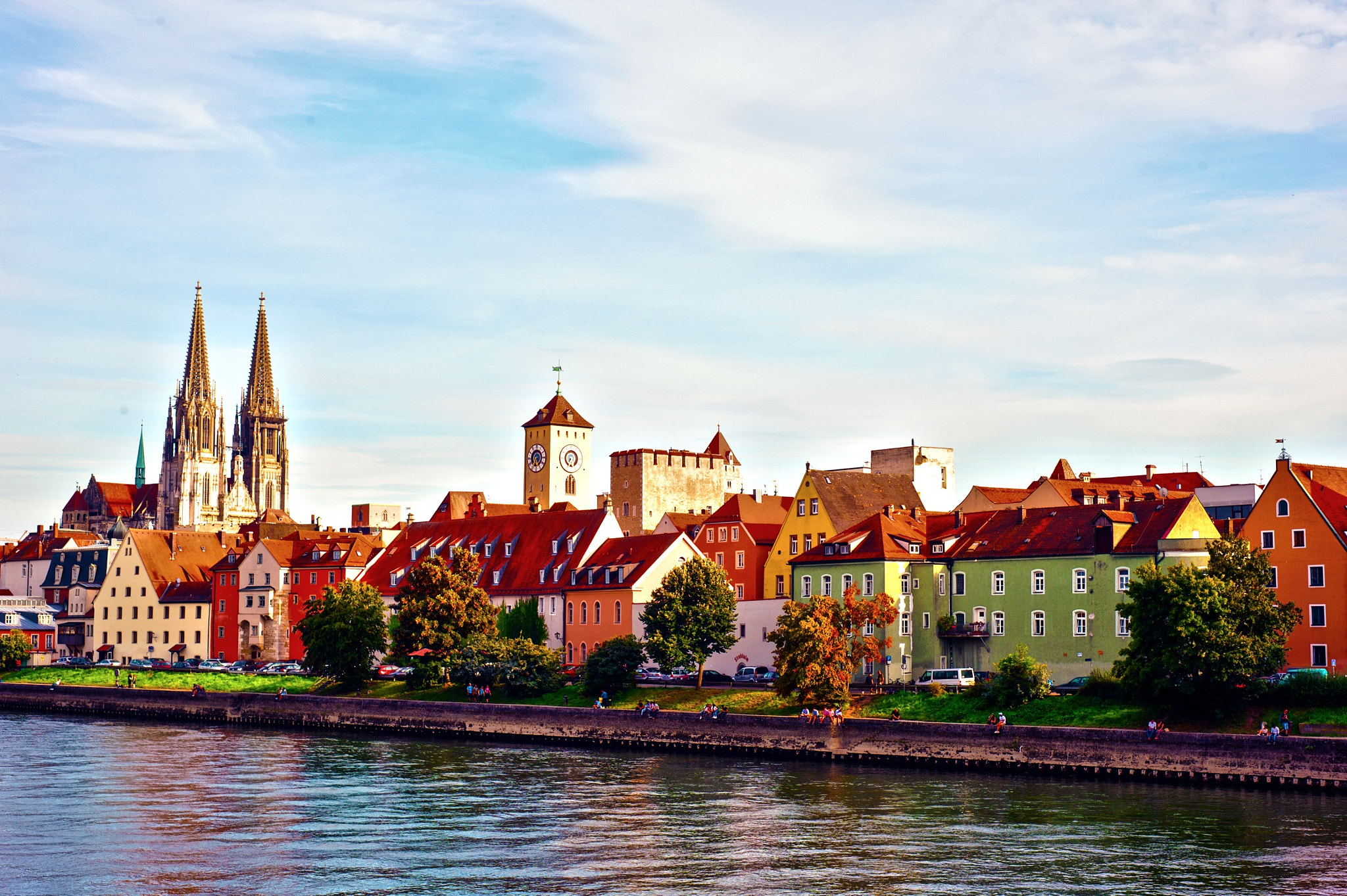 Nikon D3 + Nikon AF Nikkor 50mm F1.8D sample photo. City view regensburg photography