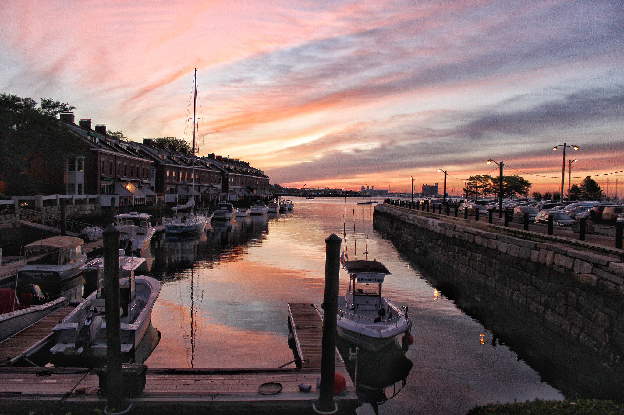 Canon EF-S 18-55mm F3.5-5.6 IS II sample photo. Boston sunrise photography