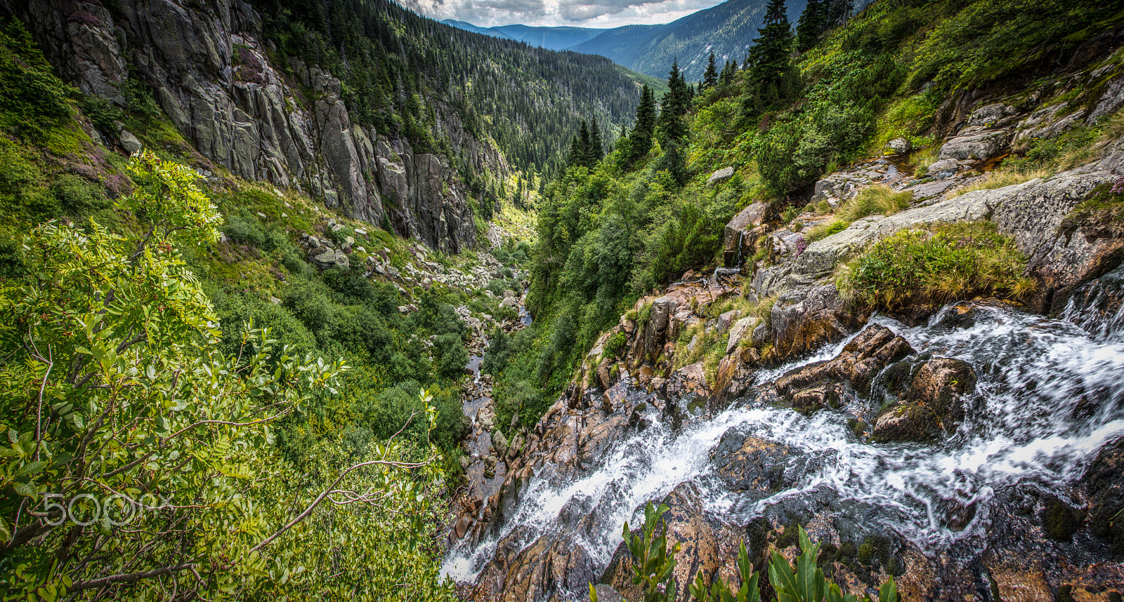 Nikon D7100 sample photo. Labský waterfall photography