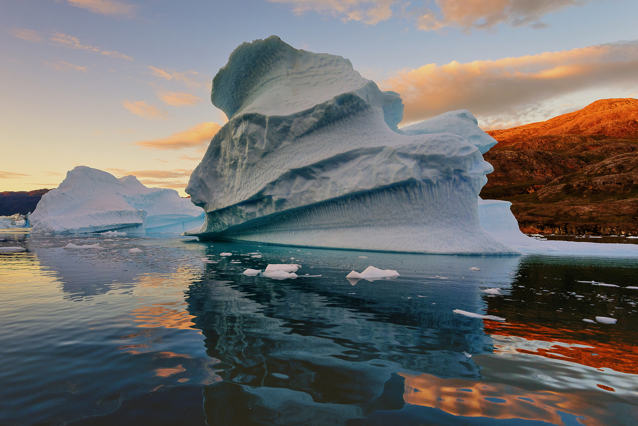 Sunset @ Iceberg City Greenland